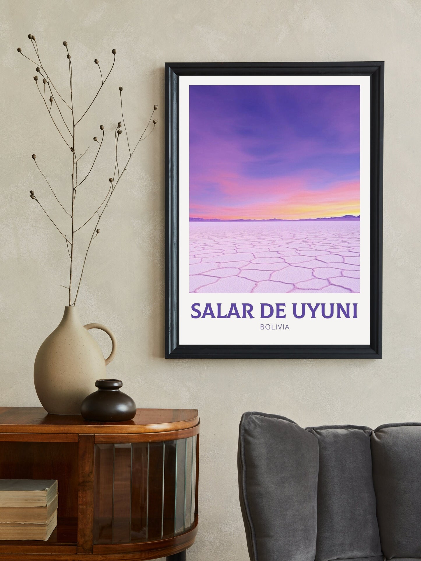 Salar de Uyuni Travel Poster | Salar de Uyuni Illustration | Salar de Uyuni Wall Art | Salar de Uyuni Poster | Bolivia Poster | ID 224