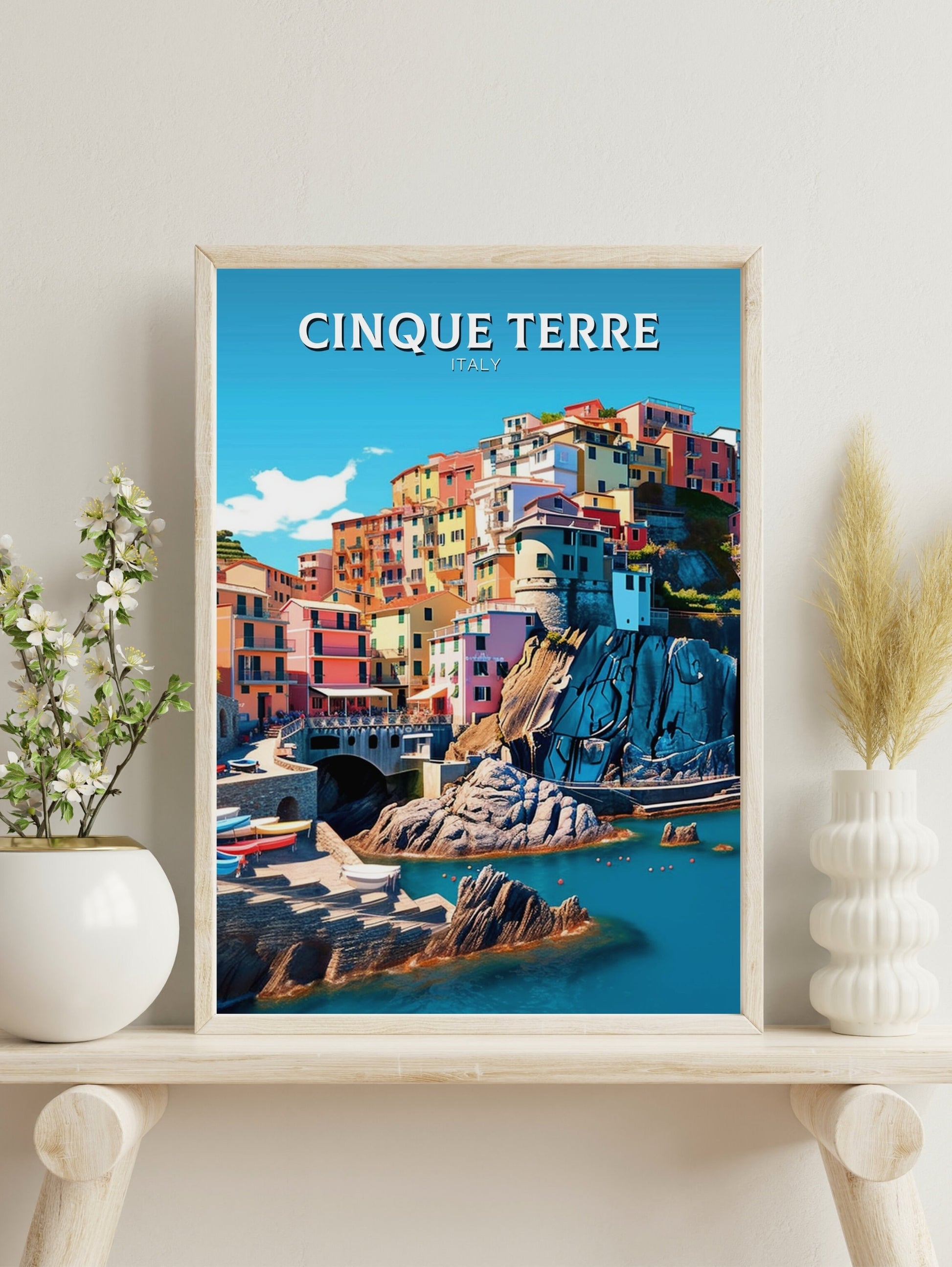 Cinque Terre Travel Print | Cinque Terre Poster | Travel Gifts | Italy Travel Print | Italy Poster | Housewarming Gift | Cinque Terre ID 216