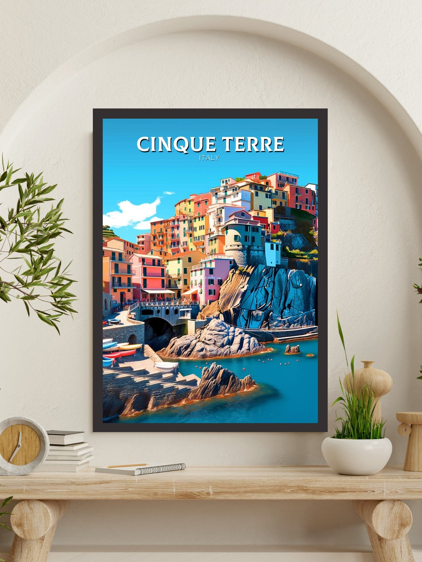 Cinque Terre Travel Print | Cinque Terre Poster | Travel Gifts | Italy Travel Print | Italy Poster | Housewarming Gift | Cinque Terre ID 216