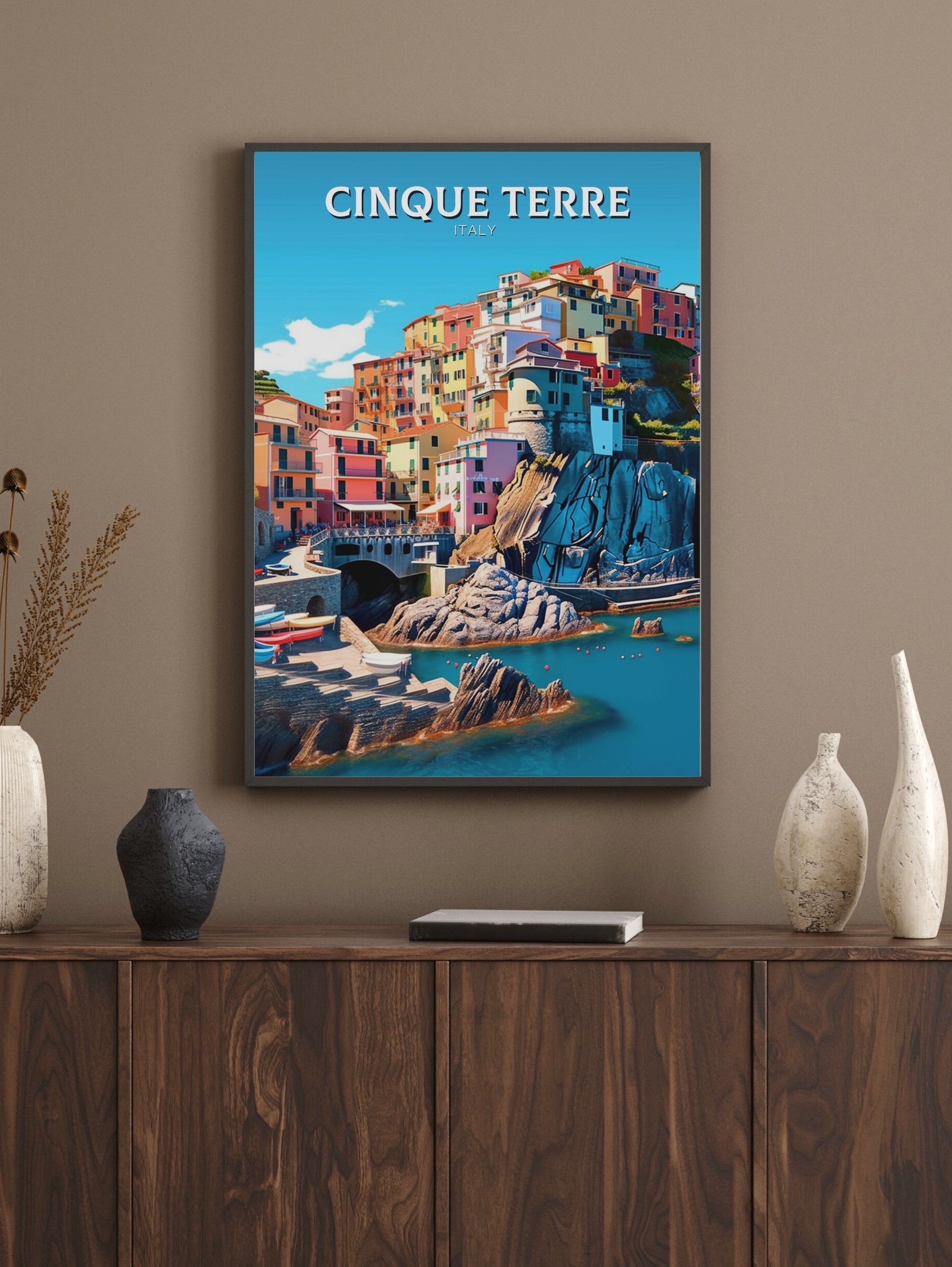 Cinque Terre Travel Print | Cinque Terre Poster | Travel Gifts | Italy Travel Print | Italy Poster | Housewarming Gift | Cinque Terre ID 216