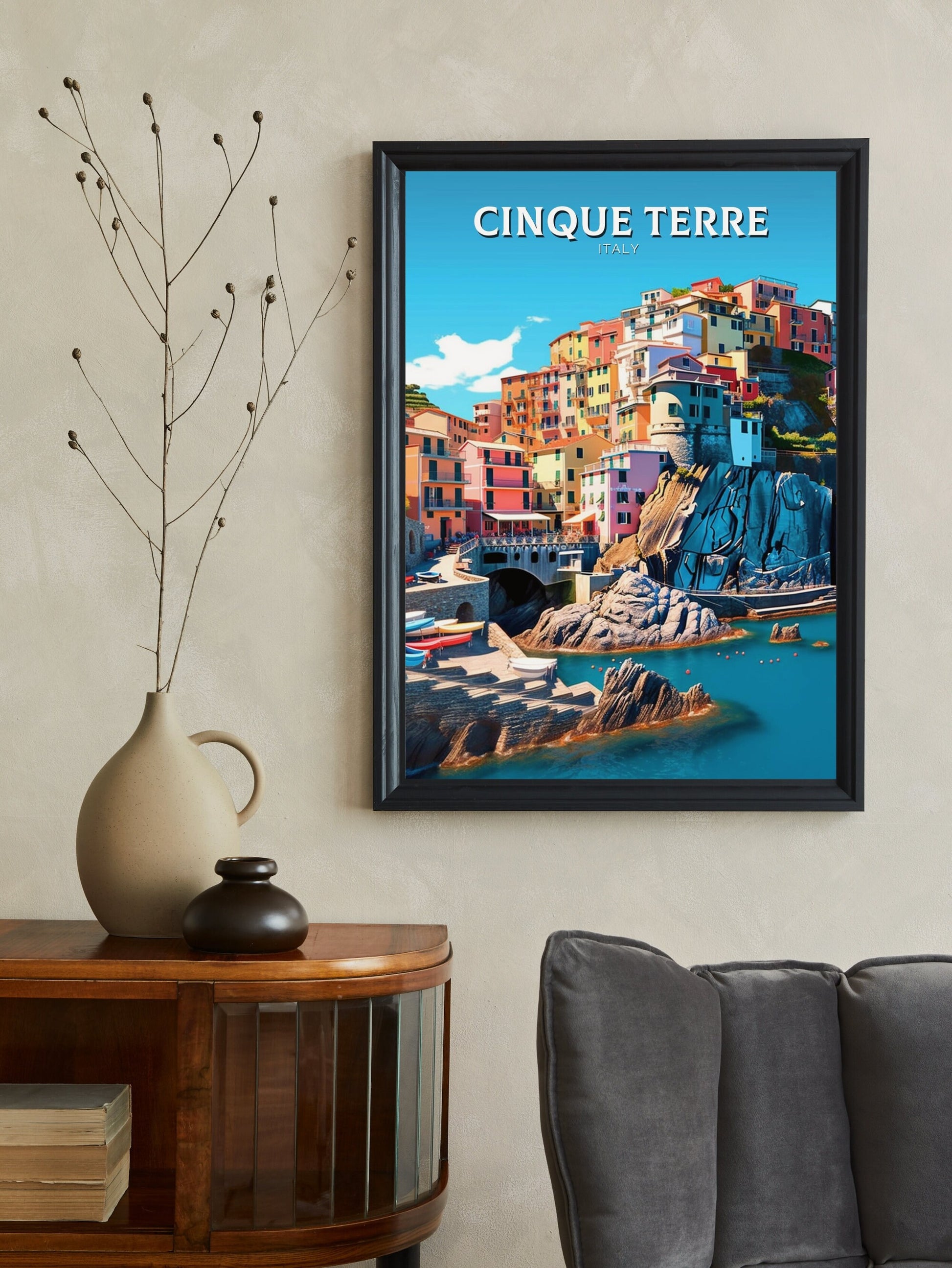 Cinque Terre Travel Print | Cinque Terre Poster | Travel Gifts | Italy Travel Print | Italy Poster | Housewarming Gift | Cinque Terre ID 216