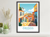 Óbidos Travel Poster | Óbidos Travel Print | Óbidos Wall Art | Óbidos Illustration | Portugal Travel Poster | Portugal Artwork | ID 176