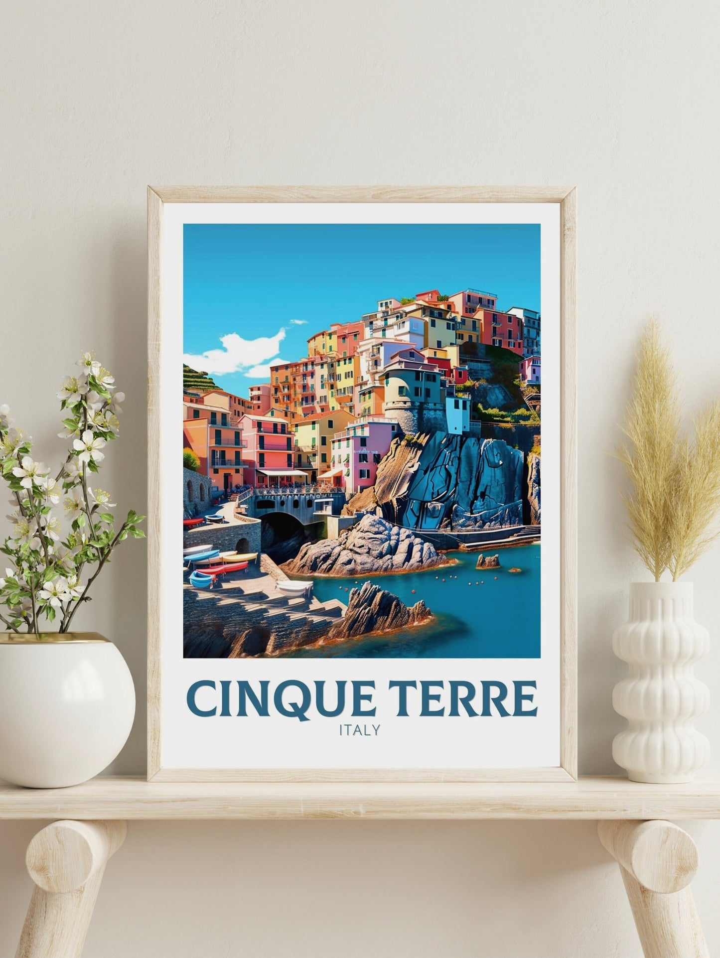 Cinque Terre Poster | Cinque Terre Travel Print | Travel Gifts | Italy Travel Print | Italy Poster | Housewarming Gift | Cinque Terre ID 217