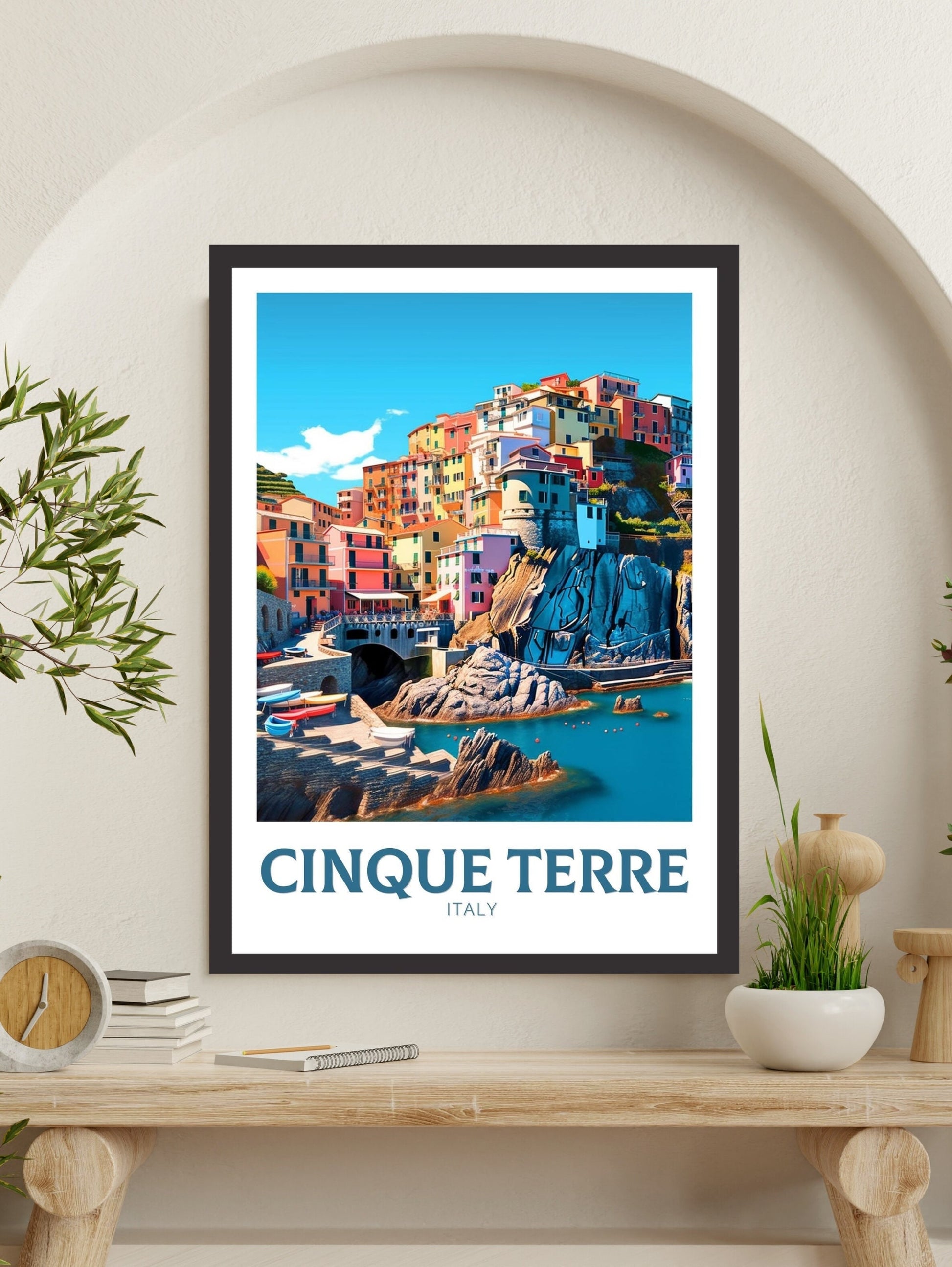 Cinque Terre Poster | Cinque Terre Travel Print | Travel Gifts | Italy Travel Print | Italy Poster | Housewarming Gift | Cinque Terre ID 217