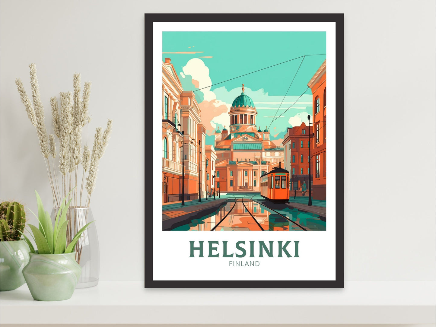 Helsinki Travel Print | Helsinki Poster | Helsinki Print | Helsinki Wall Art | Helsinki Illustration | Finland Poster | Finland Art | ID 230