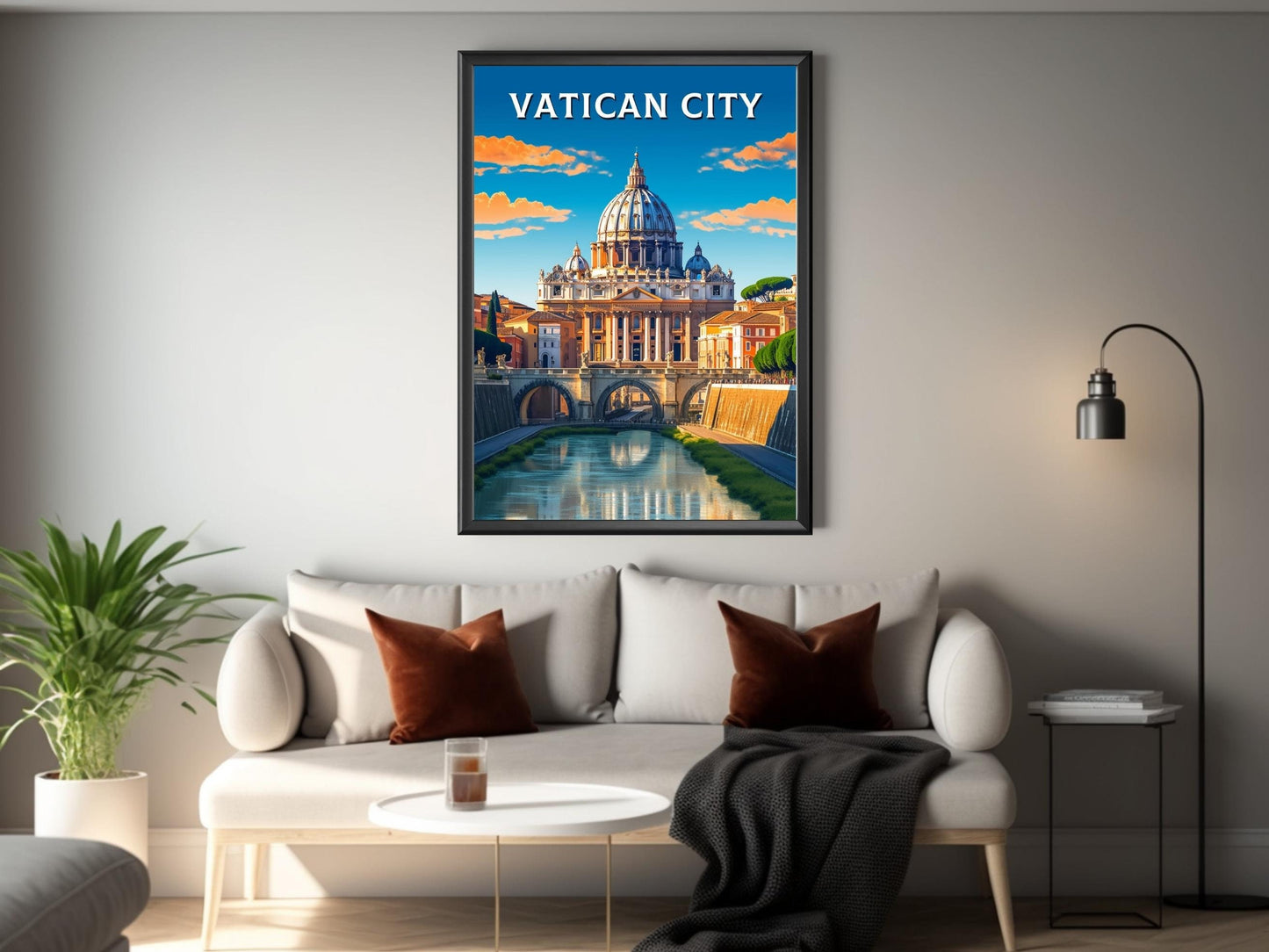 Vatican Travel Print | Travel Gifts | Italy Travel Poster | Vatican City Poster | Housewarming Gift | Vatican Art | Vatican Gift | ID 233