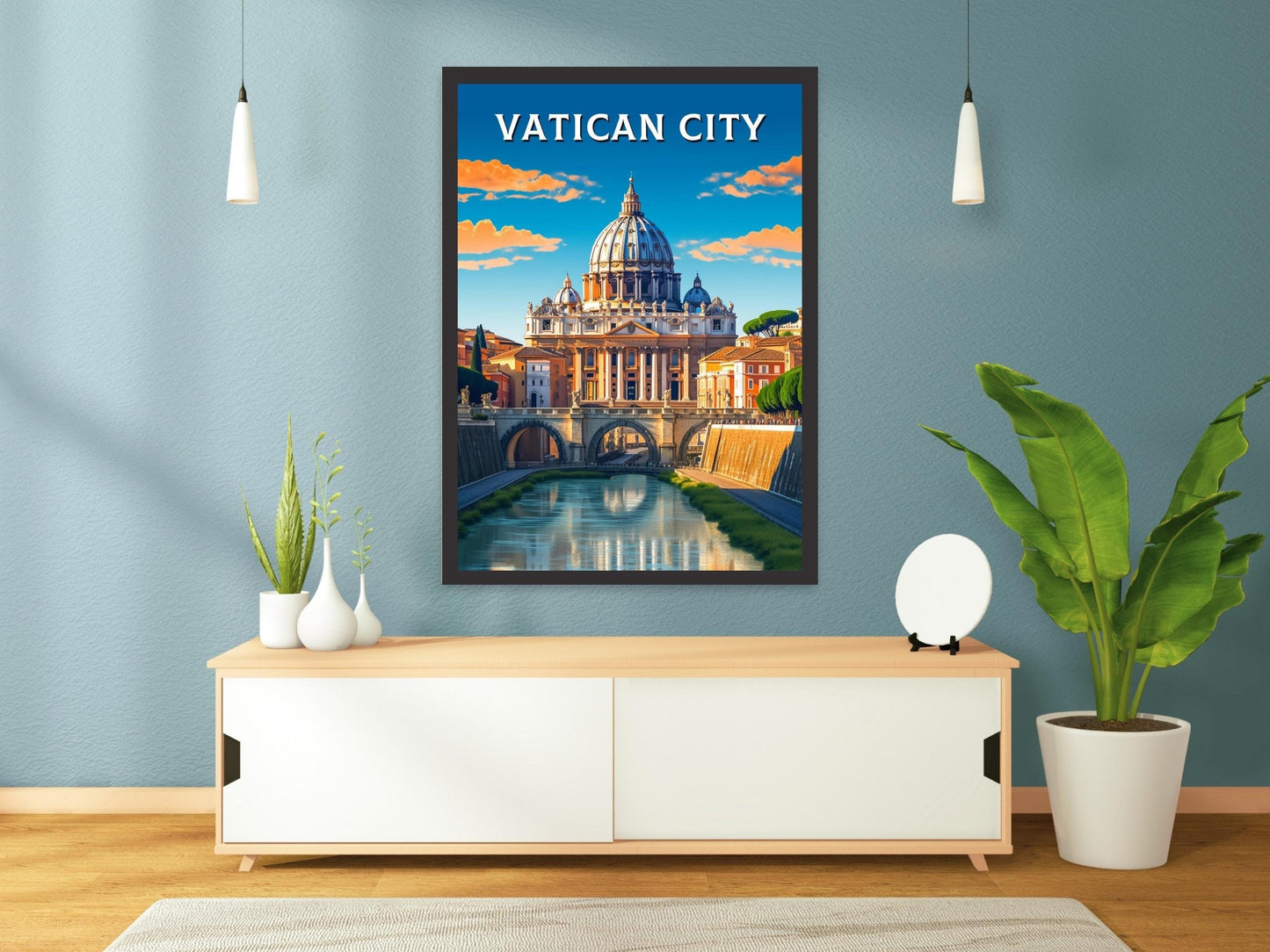 Vatican Travel Print | Travel Gifts | Italy Travel Poster | Vatican City Poster | Housewarming Gift | Vatican Art | Vatican Gift | ID 233