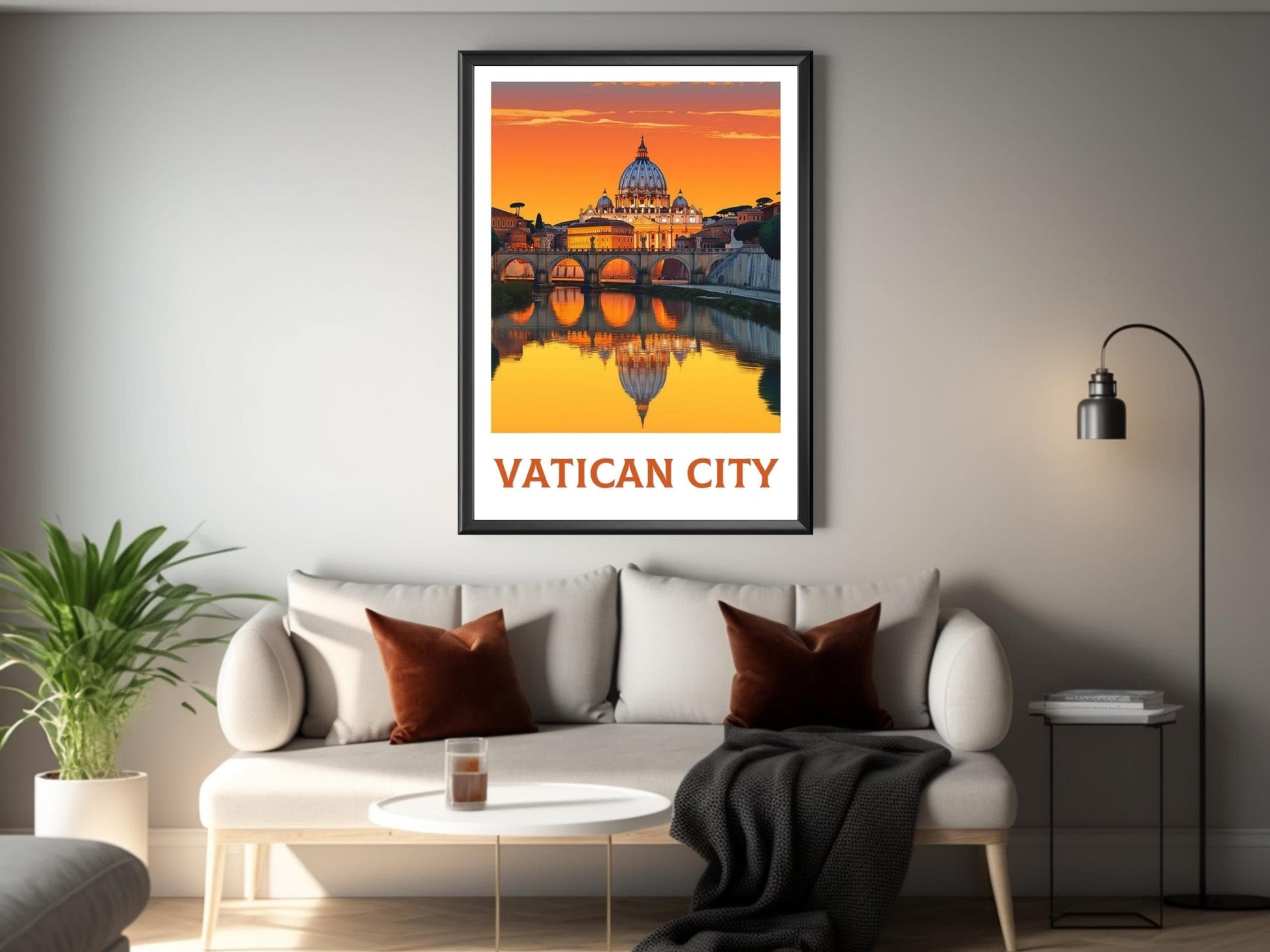 Vatican City Poster | Vatican Travel Print | Vatican Travel Poster | Travel Gifts | Housewarming Gift | Vatican Art | Vatican Gift | ID 236