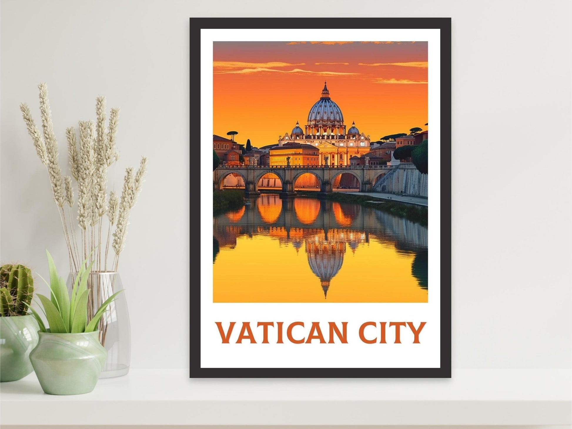 Vatican City Poster | Vatican Travel Print | Vatican Travel Poster | Travel Gifts | Housewarming Gift | Vatican Art | Vatican Gift | ID 236