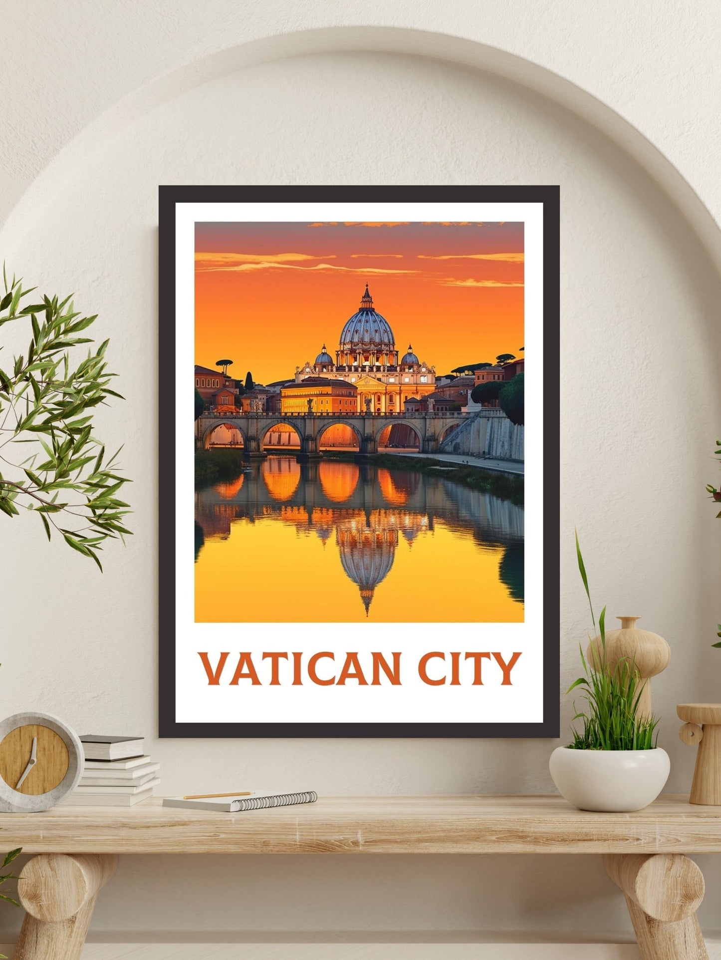 Vatican City Poster | Vatican Travel Print | Vatican Travel Poster | Travel Gifts | Housewarming Gift | Vatican Art | Vatican Gift | ID 236