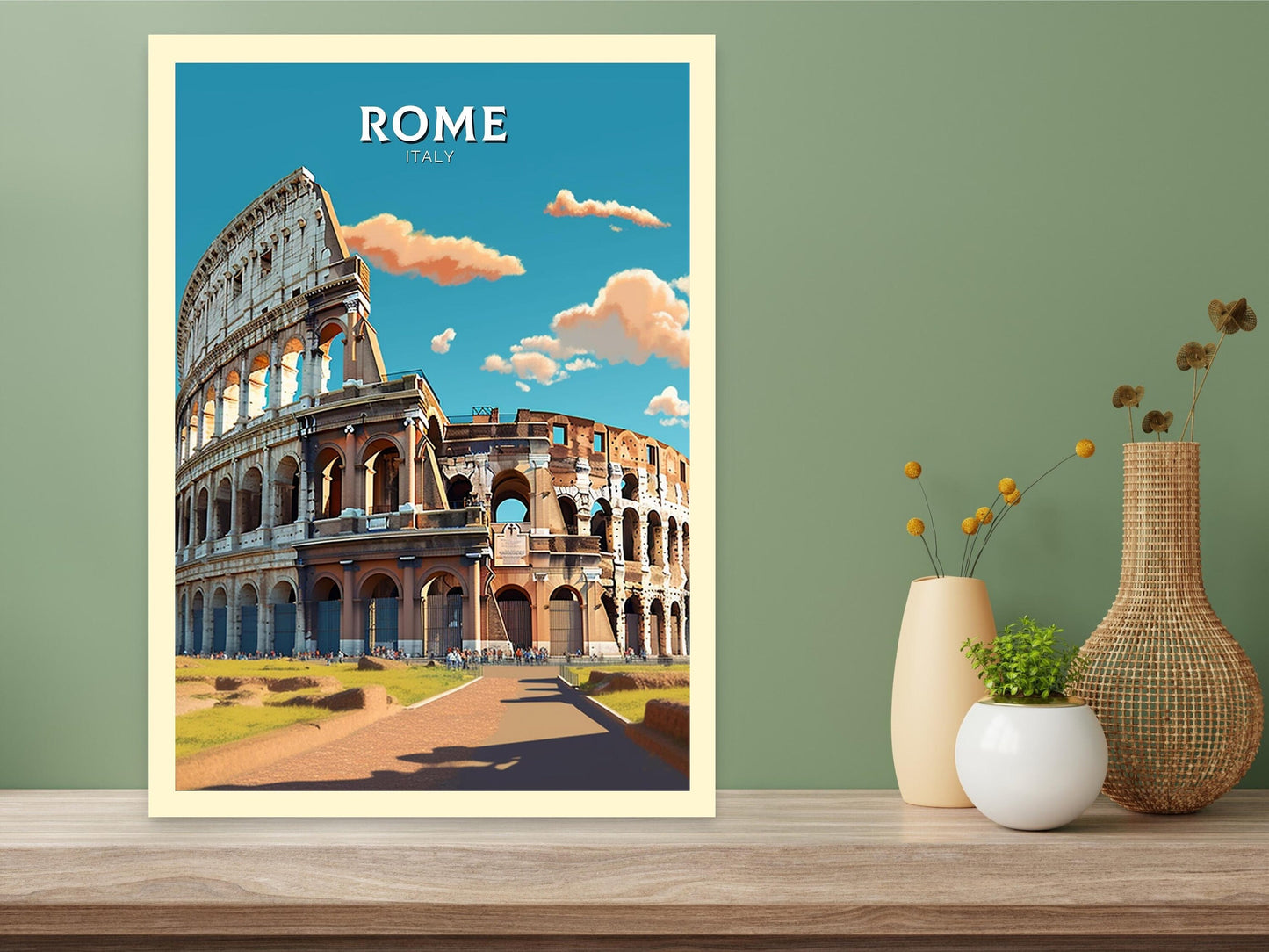 Rome Print | Rome Poster | Rome Wall Art | Italy Print | Rome Travel Print | Rome Italy Home Decor | Italy Artwork Decoration | ID 237