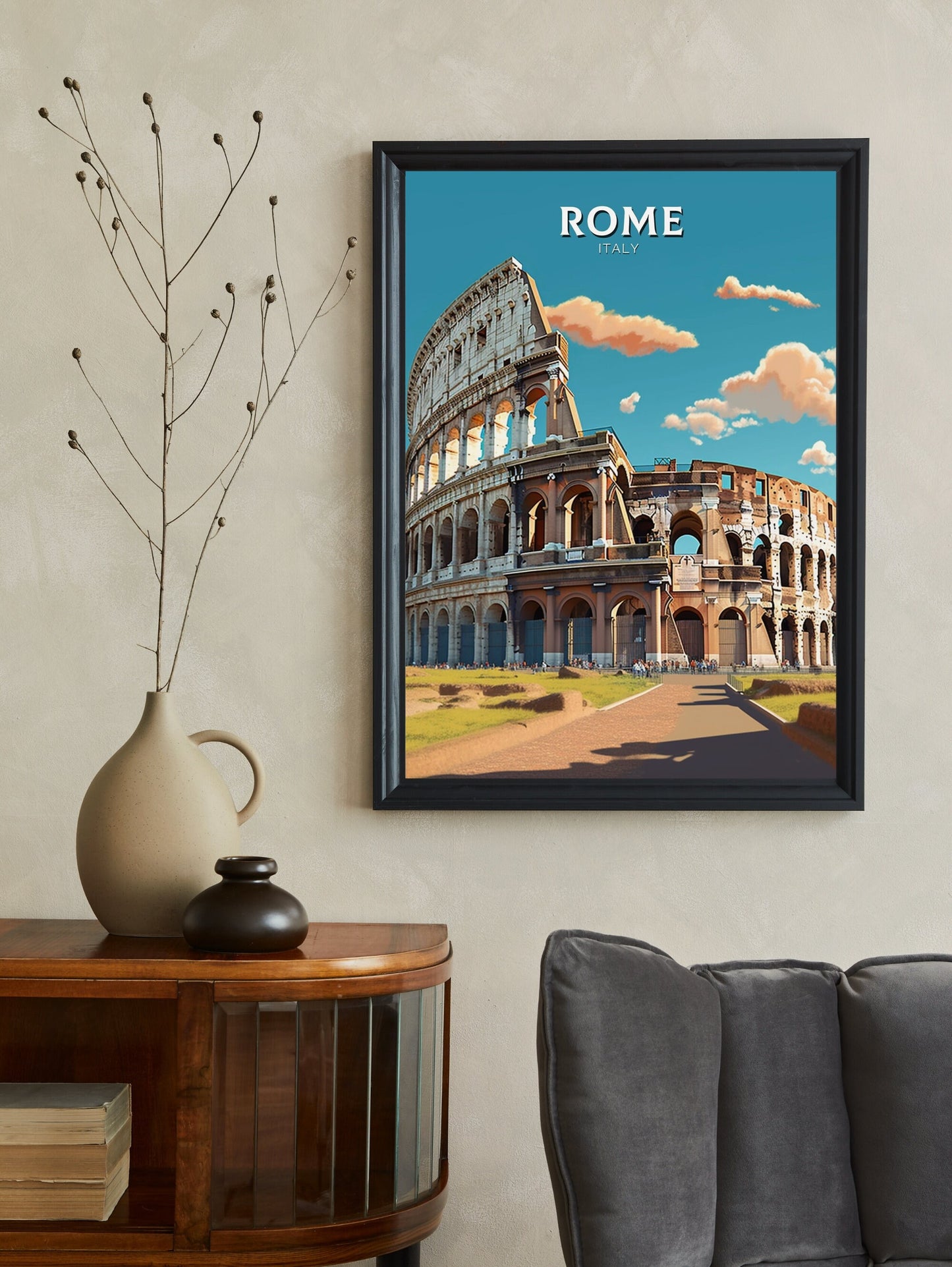 Rome Print | Rome Poster | Rome Wall Art | Italy Print | Rome Travel Print | Rome Italy Home Decor | Italy Artwork Decoration | ID 237