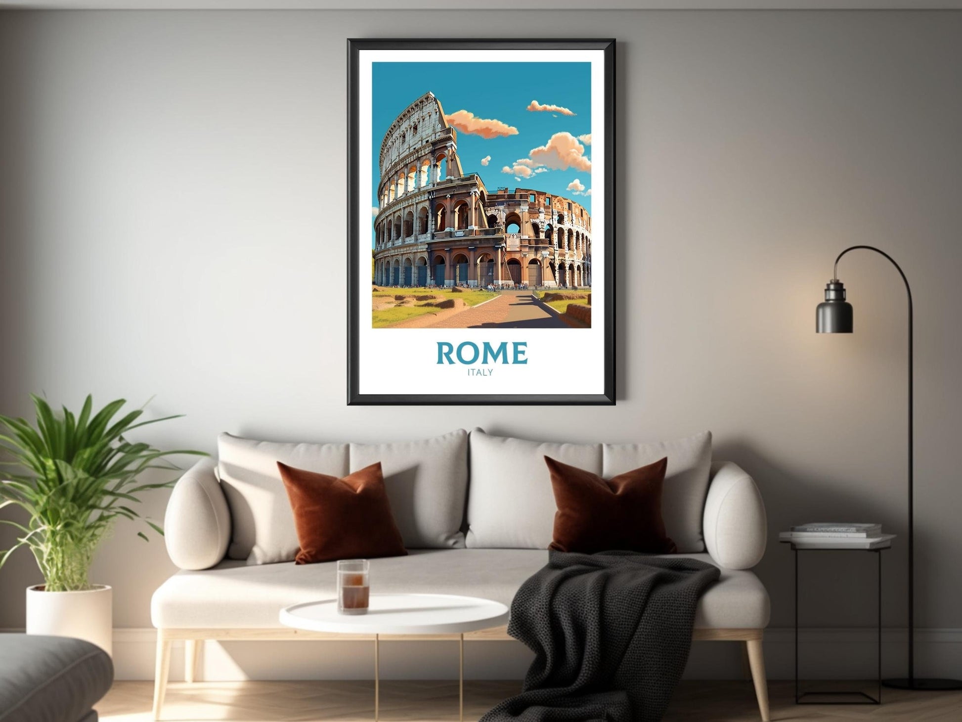 Rome Wall Art | Rome Travel Print | Rome Poster | Italy Print | Rome Art Design | Rome Italy Home Decor | Italy Artwork Decoration | ID 238