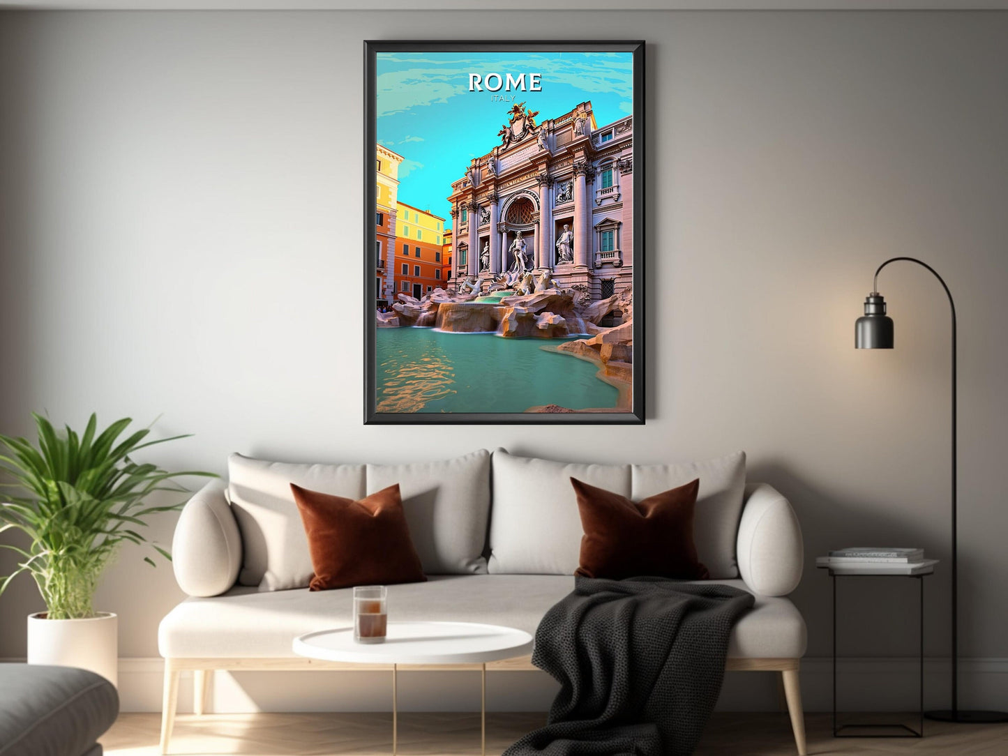 Rome Poster Art | Rome Travel Print | Rome Wall Art | Italy Print | Rome Artwork | Rome Italy Home Decor | Italy Artwork Decoration | ID 239