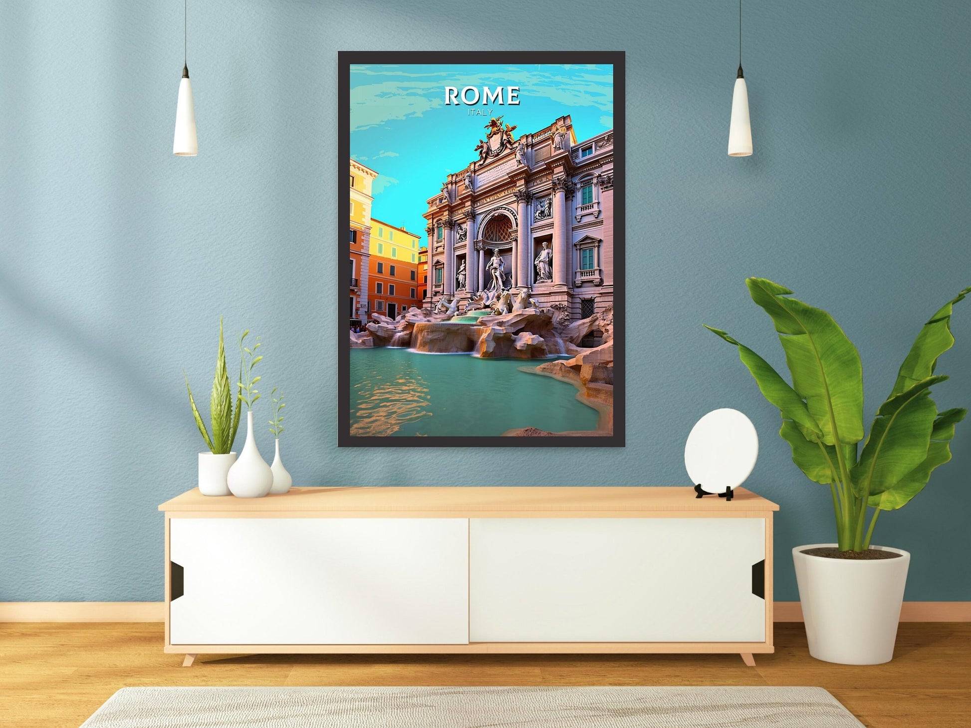 Rome Poster Art | Rome Travel Print | Rome Wall Art | Italy Print | Rome Artwork | Rome Italy Home Decor | Italy Artwork Decoration | ID 239