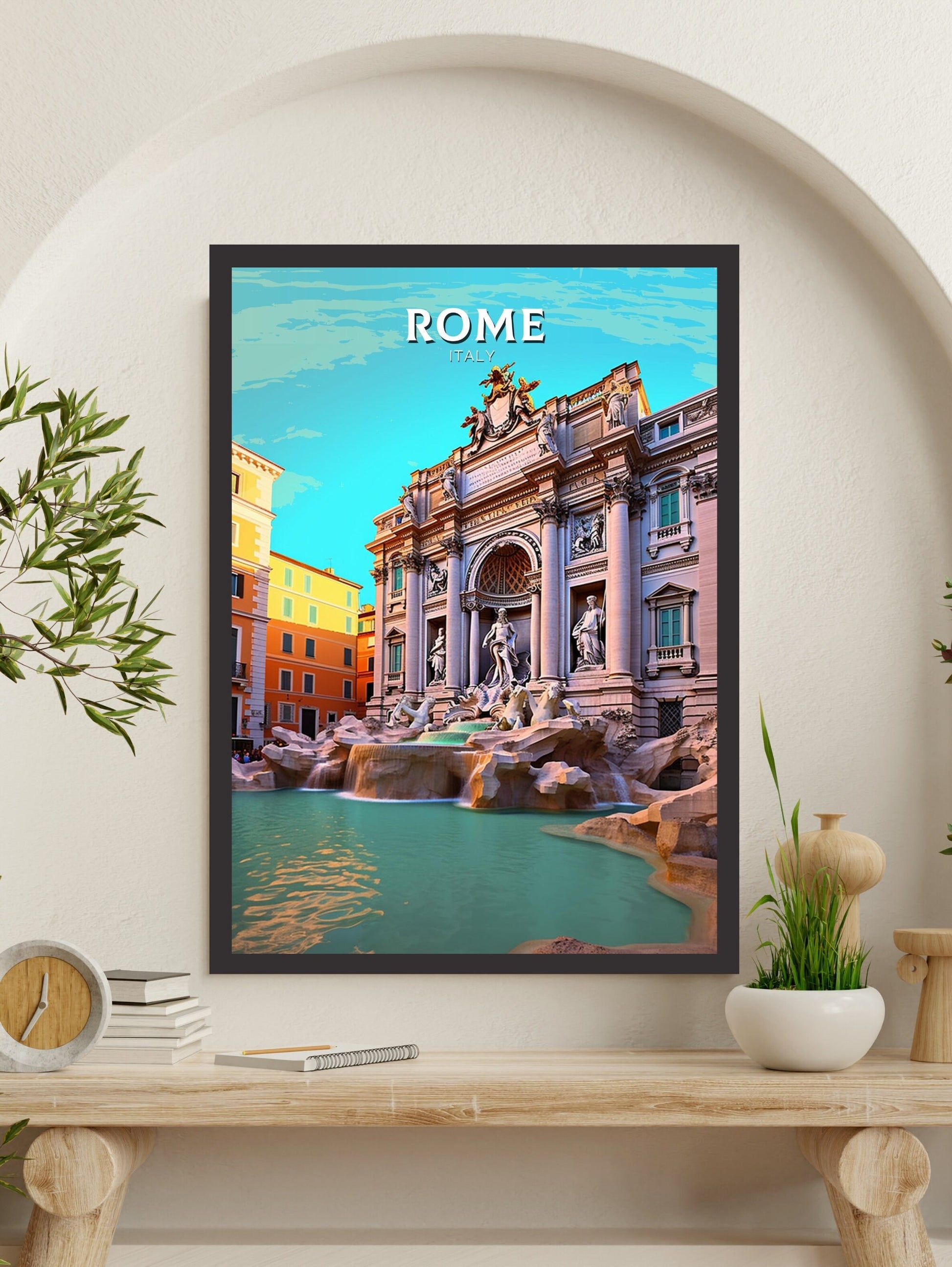 Rome Poster Art | Rome Travel Print | Rome Wall Art | Italy Print | Rome Artwork | Rome Italy Home Decor | Italy Artwork Decoration | ID 239