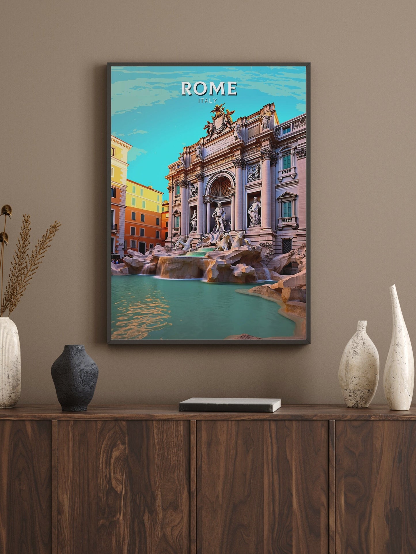 Rome Poster Art | Rome Travel Print | Rome Wall Art | Italy Print | Rome Artwork | Rome Italy Home Decor | Italy Artwork Decoration | ID 239