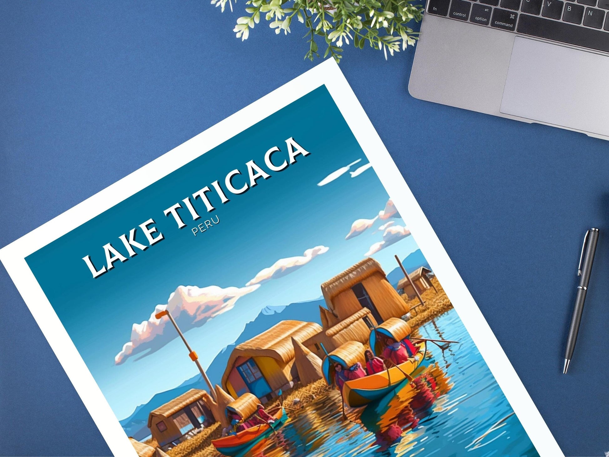 Lake Titicaca Travel Poster | Lake Titicaca Travel Print | Lake Titicaca Design | Lake Titicaca Wall Art | Lake Titicaca Painting | ID 261