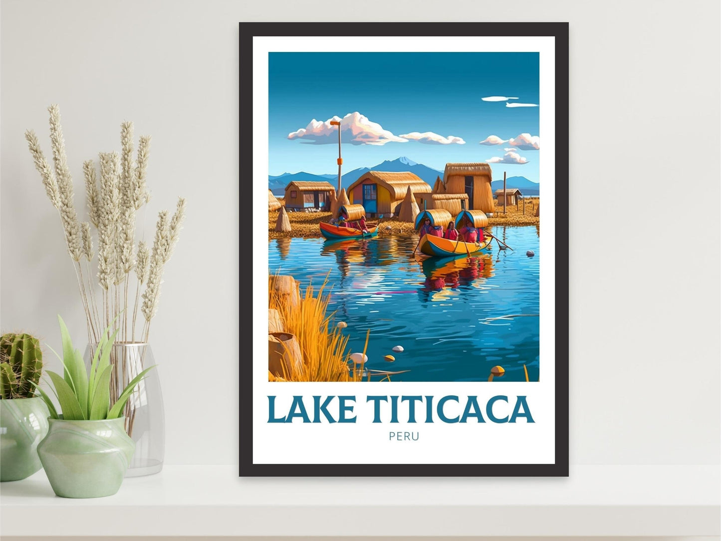 Lake Titicaca Travel Print | Lake Titicaca Travel Poster | Lake Titicaca Design | Lake Titicaca Wall Art | Lake Titicaca Painting | ID 262