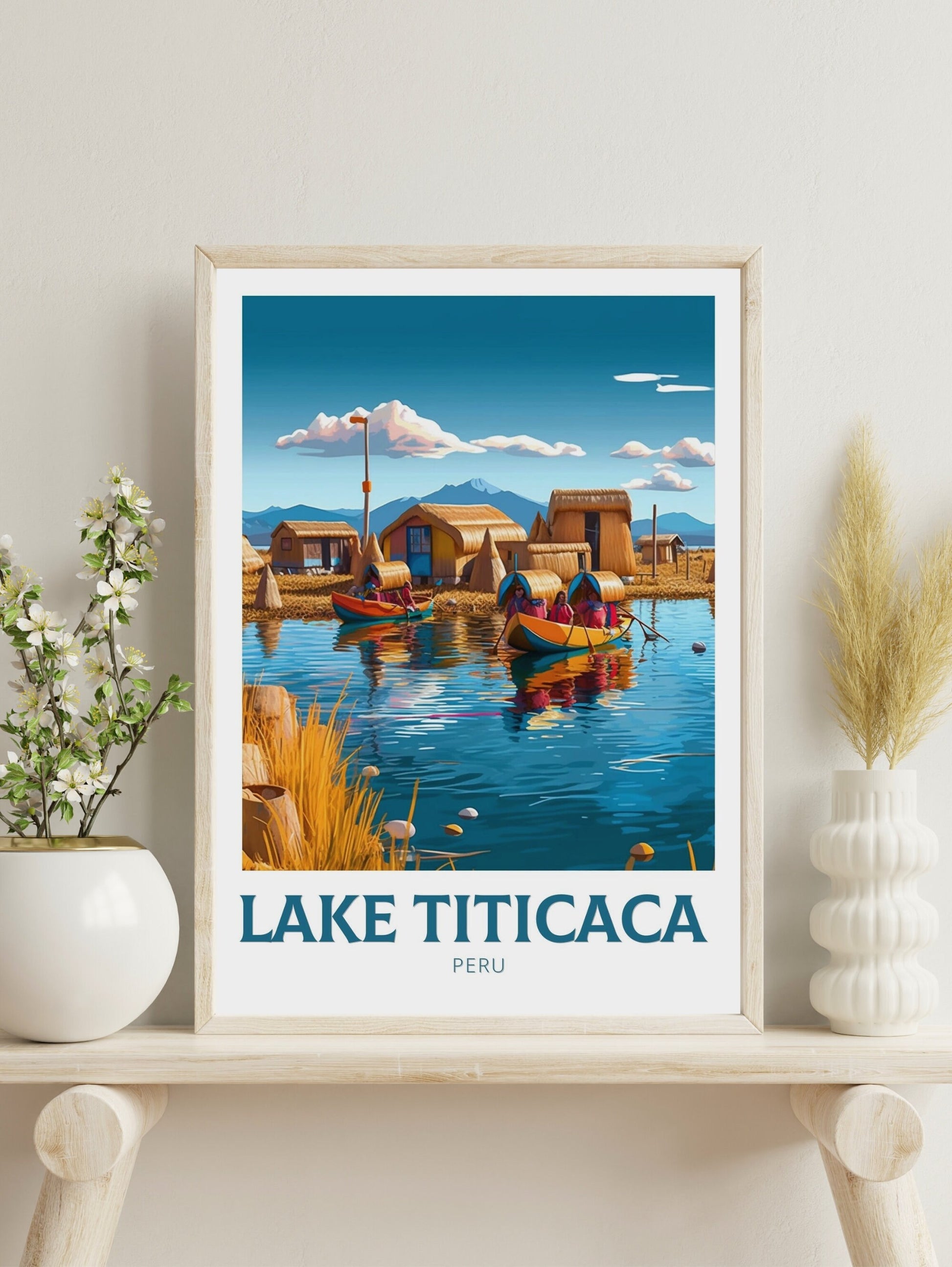 Lake Titicaca Travel Print | Lake Titicaca Travel Poster | Lake Titicaca Design | Lake Titicaca Wall Art | Lake Titicaca Painting | ID 262