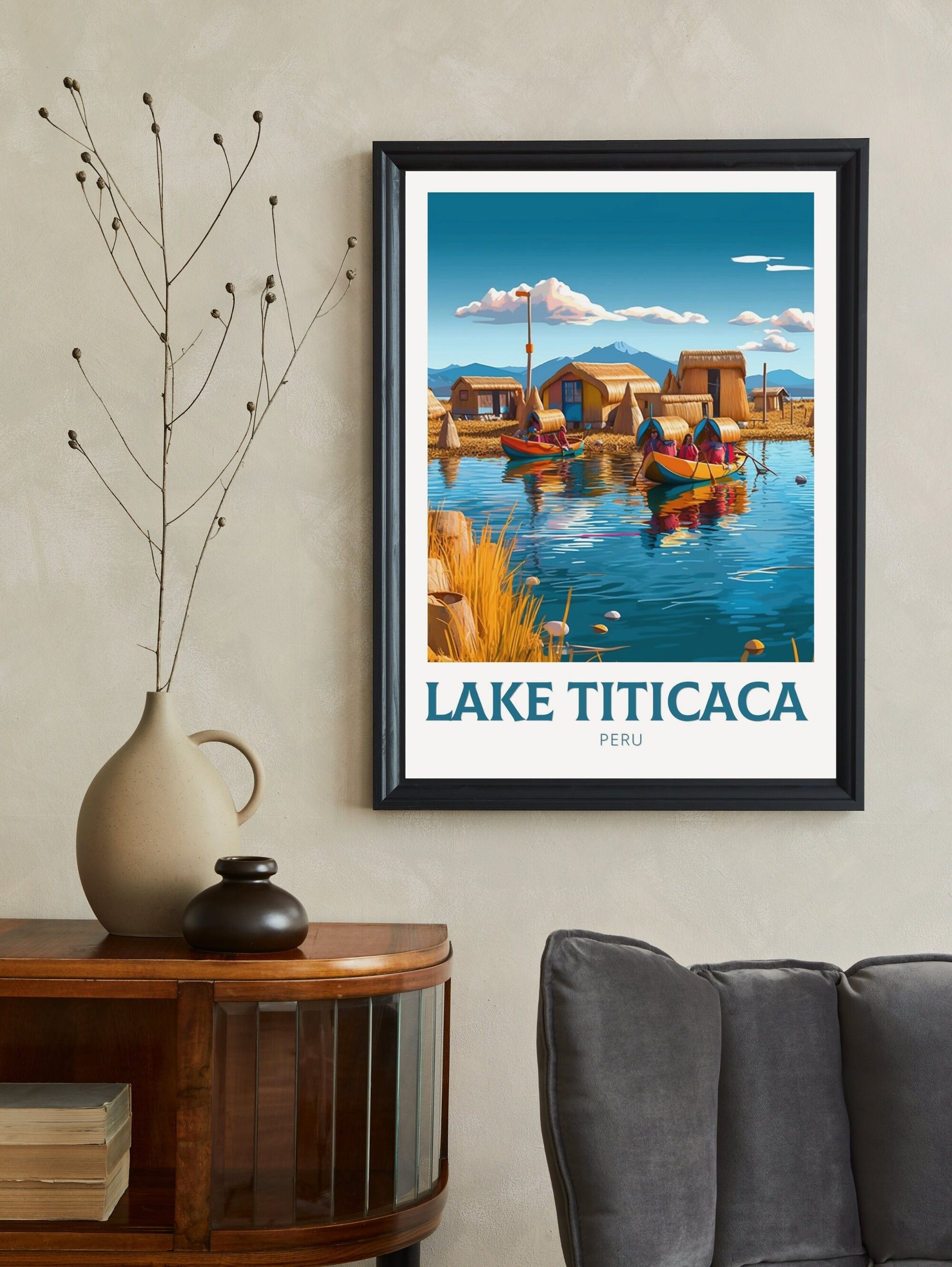 Lake Titicaca Travel Print | Lake Titicaca Travel Poster | Lake Titicaca Design | Lake Titicaca Wall Art | Lake Titicaca Painting | ID 262