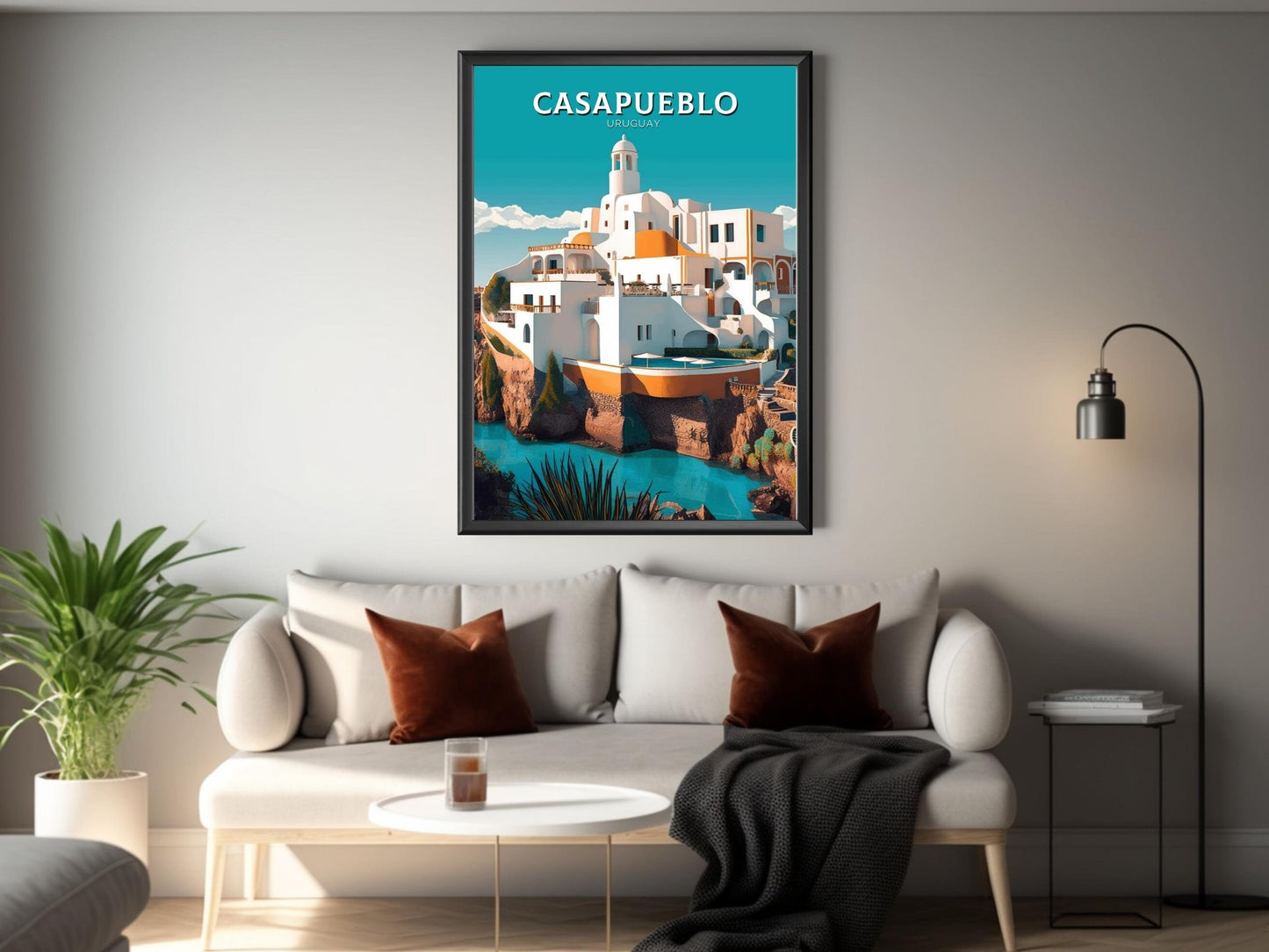 Casapueblo Travel Print | Casapueblo Travel Poster | Casapueblo Design | Casapueblo Wall Art | Casapueblo Painting | Casapueblo Art ID 263