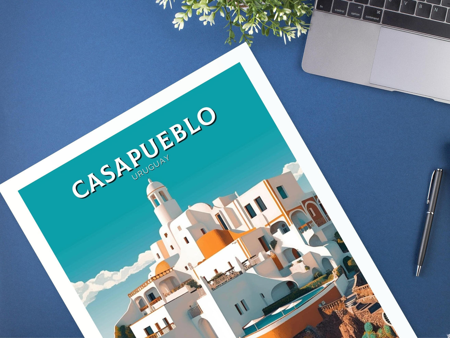 Casapueblo Travel Print | Casapueblo Travel Poster | Casapueblo Design | Casapueblo Wall Art | Casapueblo Painting | Casapueblo Art ID 263