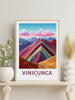 Vinicunca Travel Poster | Vinicunca Travel Print | Vinicunca Peru | Vinicunca Wall Art | Vinicunca Peru Painting | Rainbow Mountain ID 270