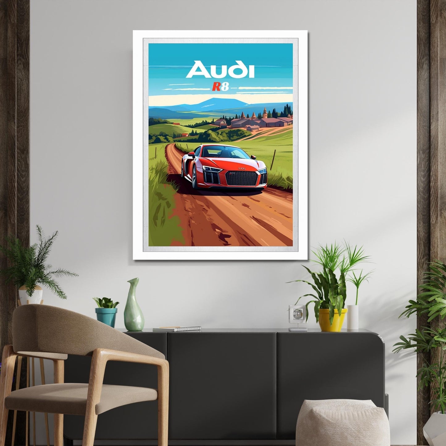 Audi R8 Car Poster