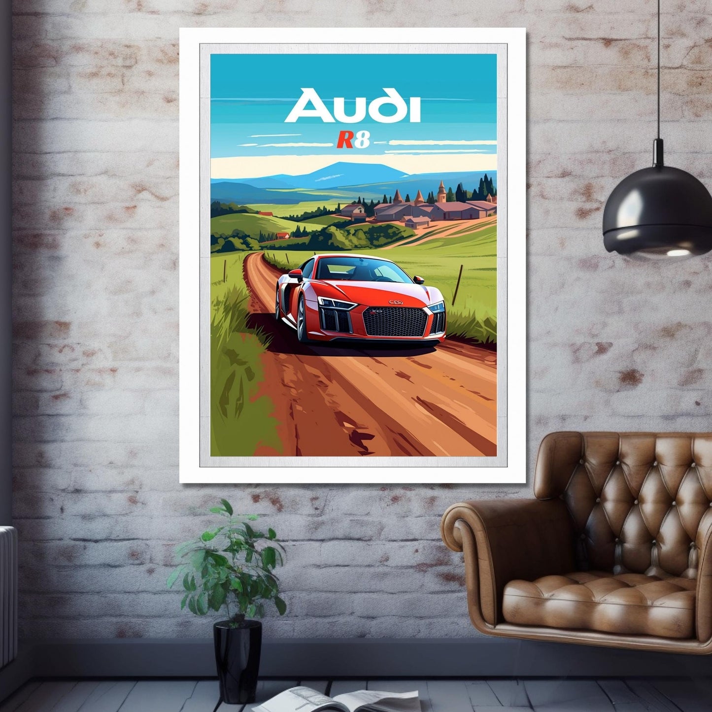 Audi R8 Car Poster