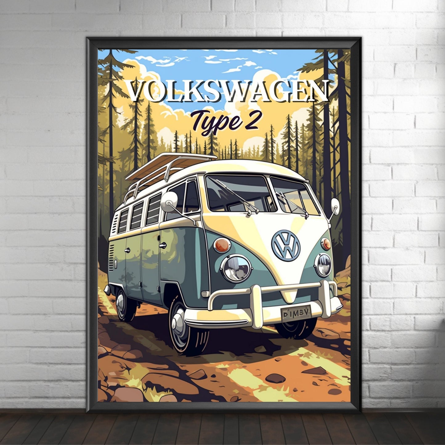 Volkswagen Type 2 Van Poster, 1960s