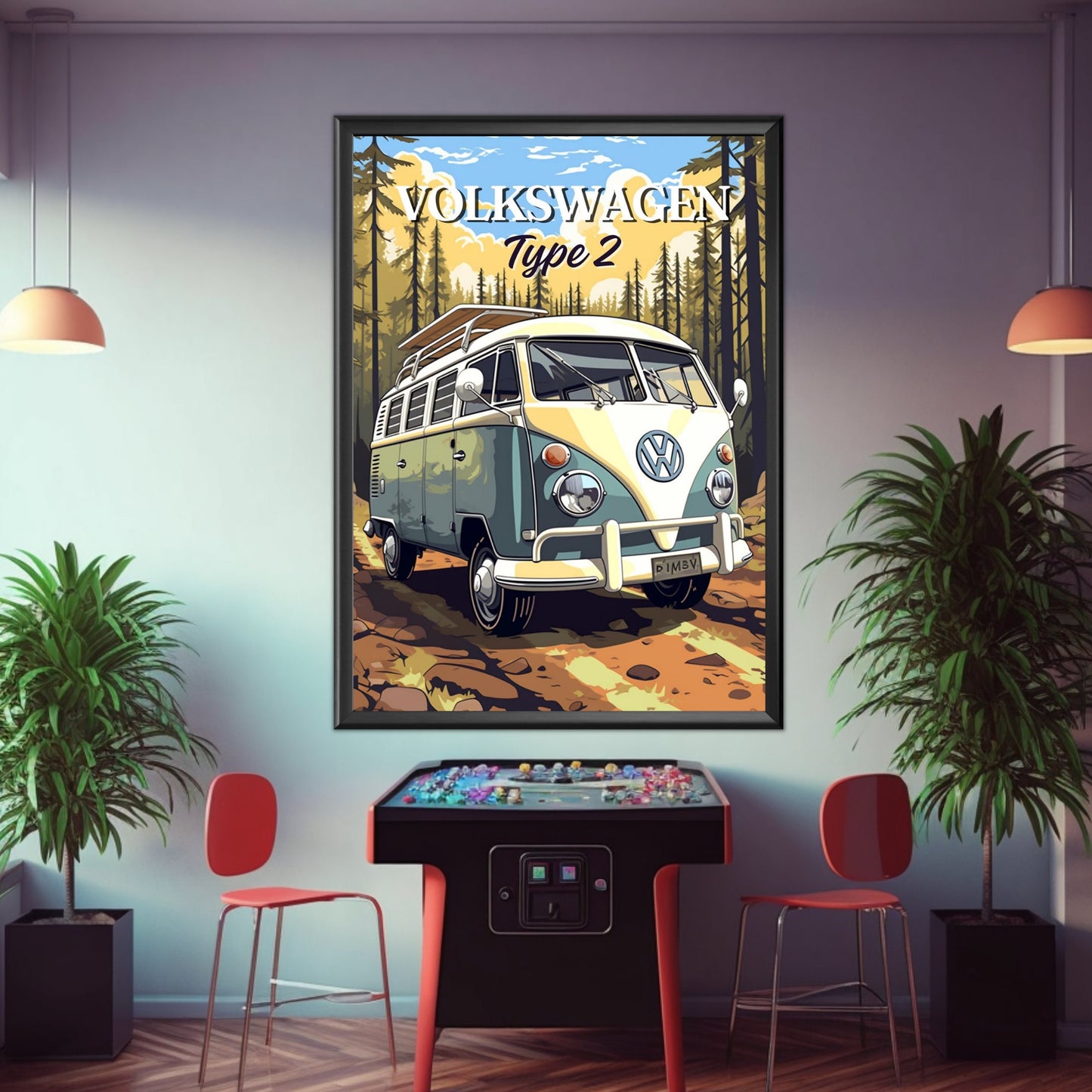 Volkswagen Type 2 Van Poster, 1960s