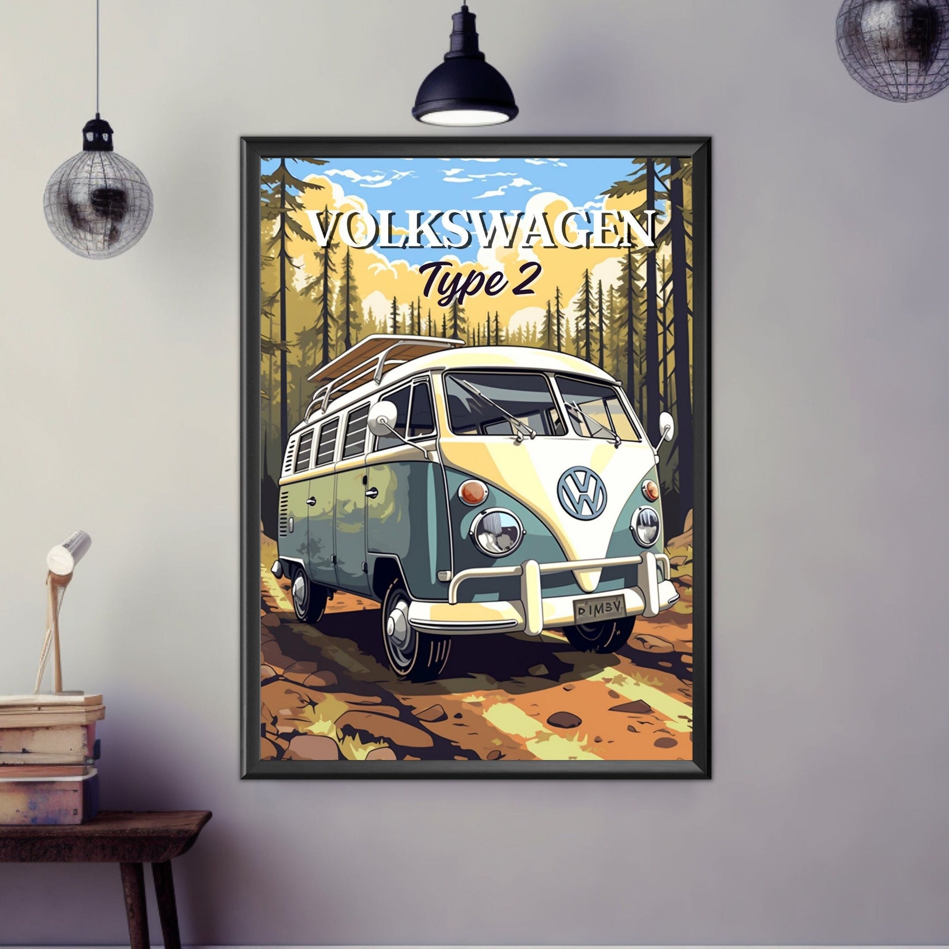 Volkswagen Type 2 Van Poster, 1960s