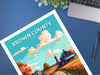 Brown County Indiana Travel Print | Brown County Poster | Brown County Illustration | Brown County Wall Art | Indiana USA Print | ID 279