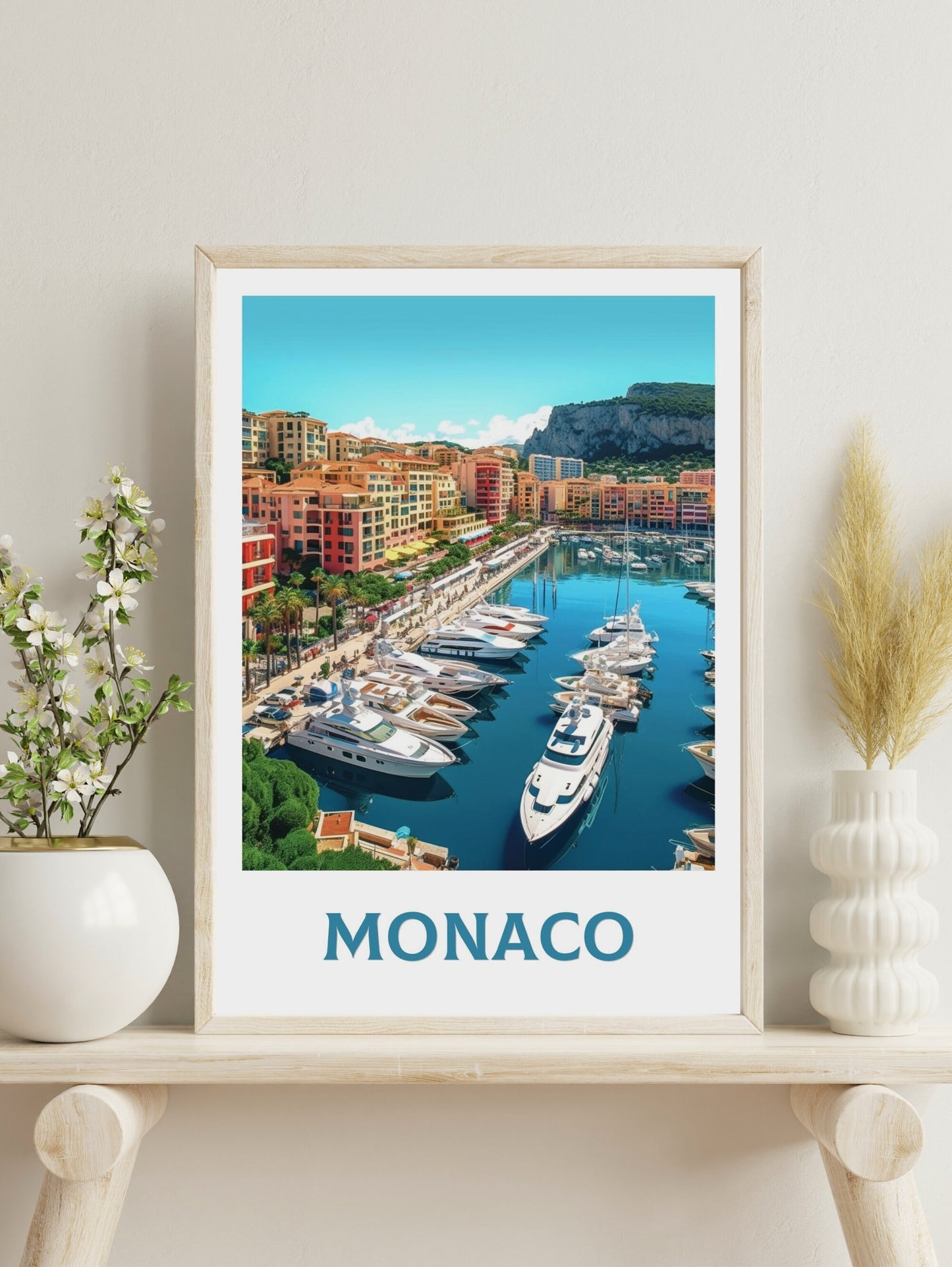 Monaco Poster | Monaco Travel Print | Monaco Art | Monaco Wall Art | Monaco Illustration | Monaco Home Decor | Monaco Artwork | ID 282