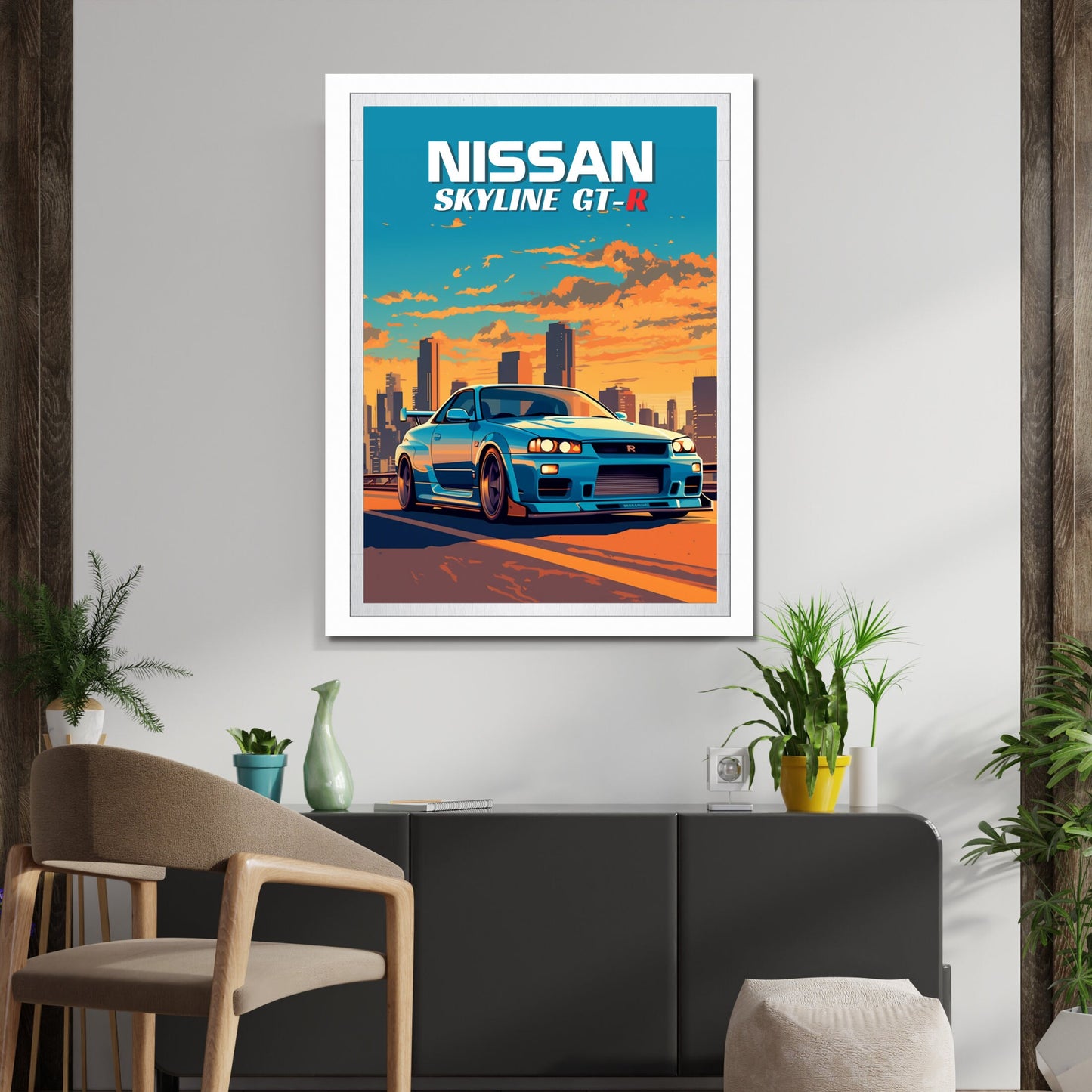 Nissan Skyline GT-R R34 Poster, 1990s