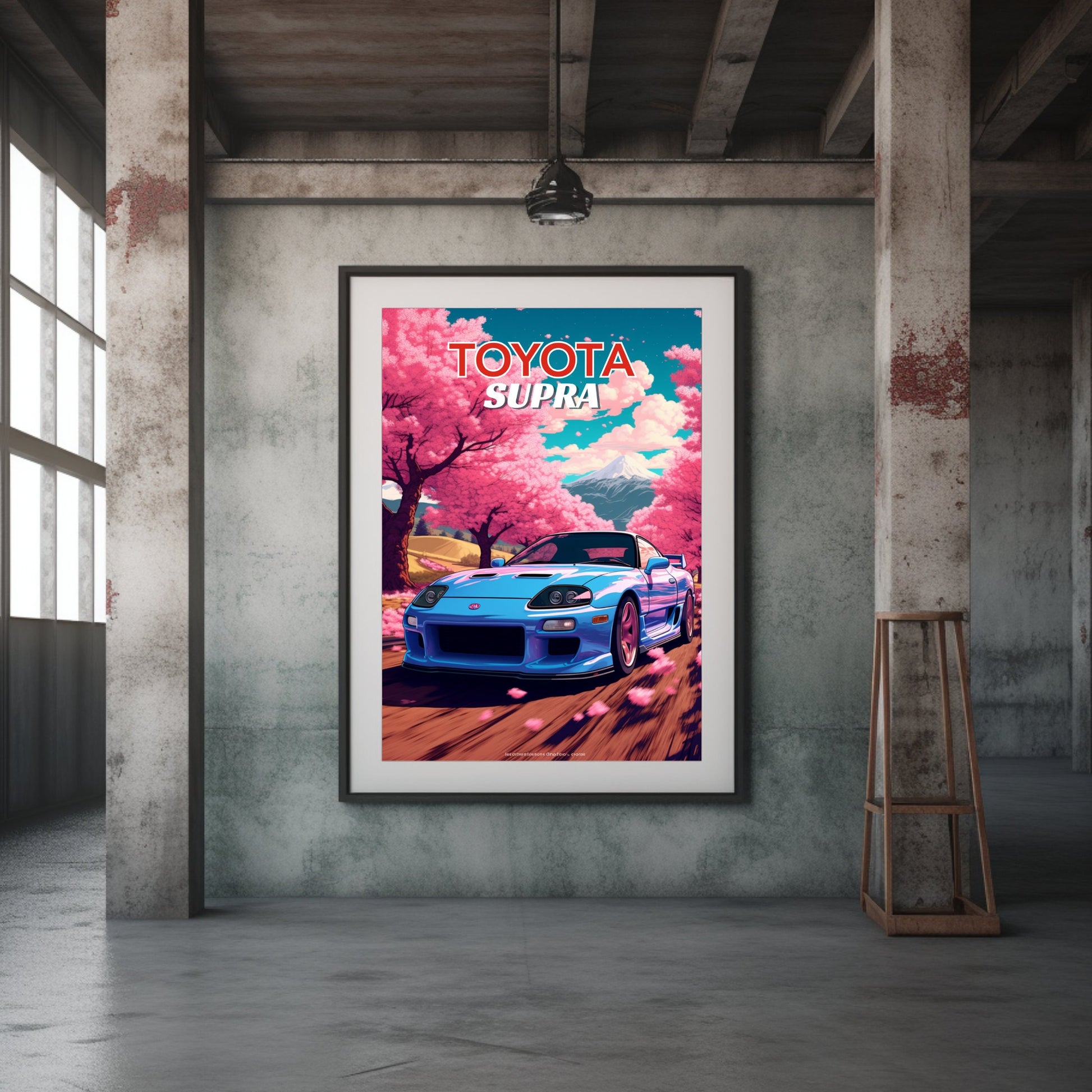 Toyota Supra Print, 1990s