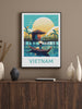 Vietnam Poster | Vietnam Travel Print | Vietnam Illustration | Vietnam Wall Art | Asia Print | Vietnam Wall Art | Vietnam Poster | ID 290