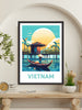 Vietnam Poster | Vietnam Travel Print | Vietnam Illustration | Vietnam Wall Art | Asia Print | Vietnam Wall Art | Vietnam Poster | ID 290