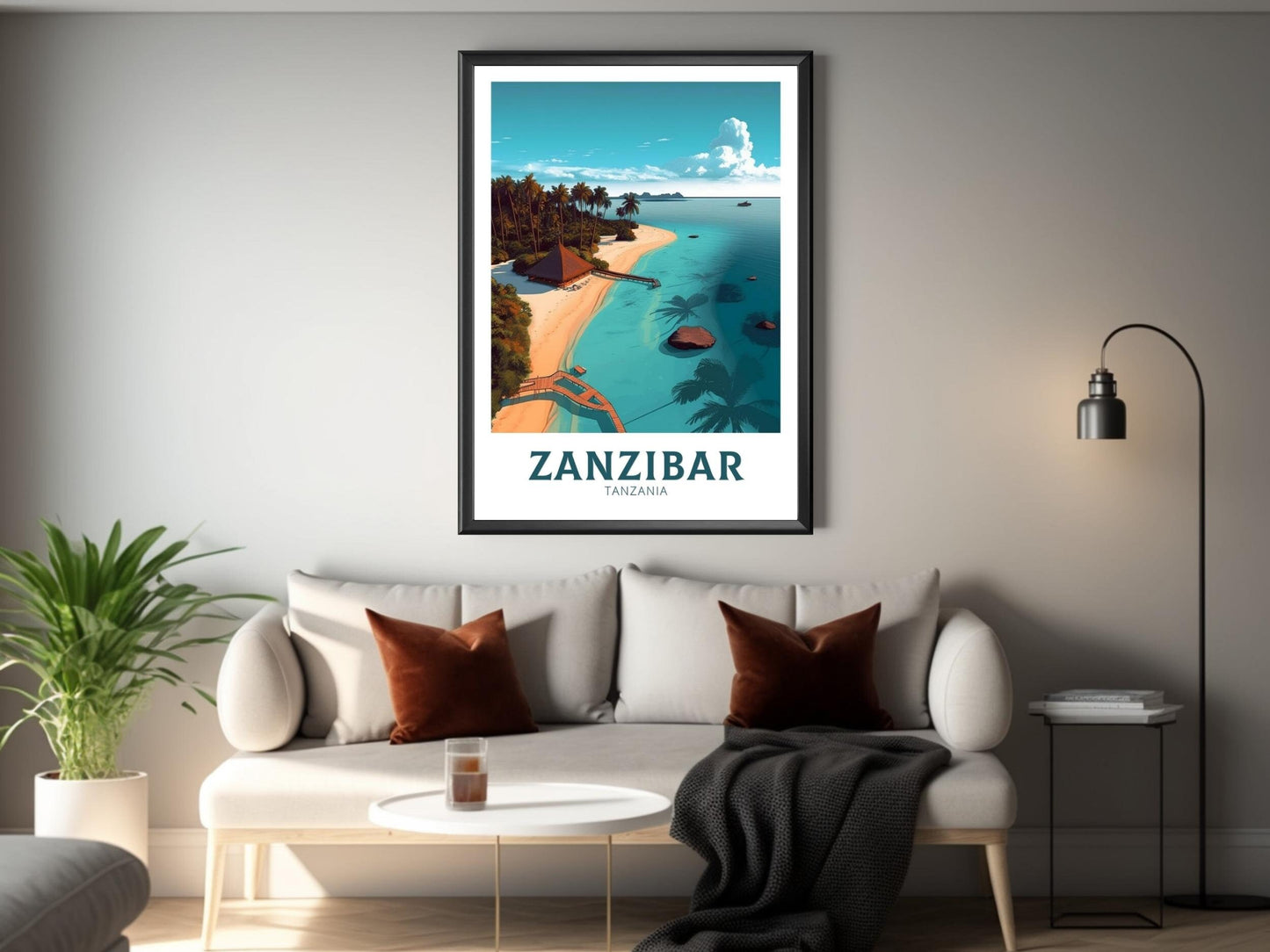 Zanzibar Travel Print | Zanzibar Wall Art | Zanzibar Travel Poster | Africa Poster | Tanzania Travel Print | Zanzibar Art | ID 318