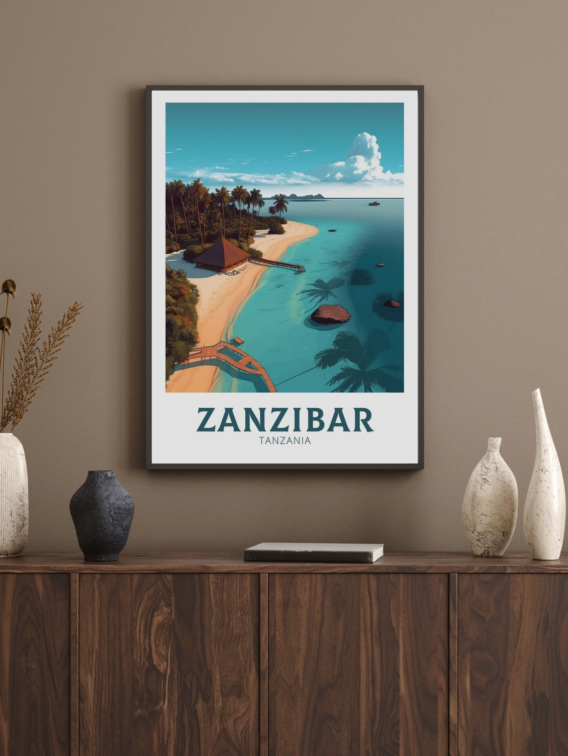 Zanzibar Travel Print | Zanzibar Wall Art | Zanzibar Travel Poster | Africa Poster | Tanzania Travel Print | Zanzibar Art | ID 318