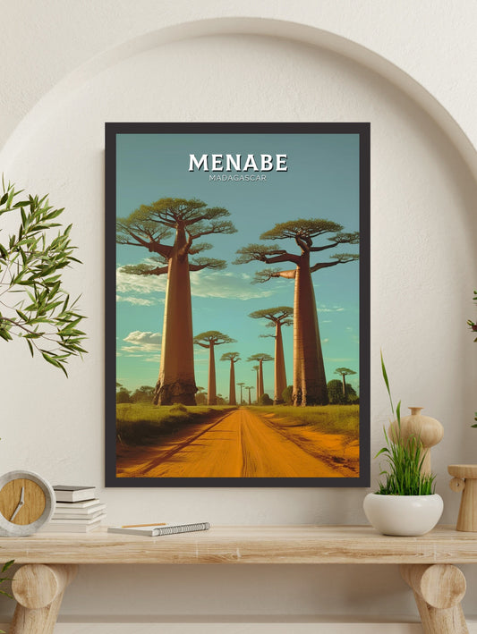Menabe Travel Print | Menabe Wall Art | Menabe Travel Poster | Africa Poster | Madagascar Travel Print | Menabe Madagascar Art | ID 243