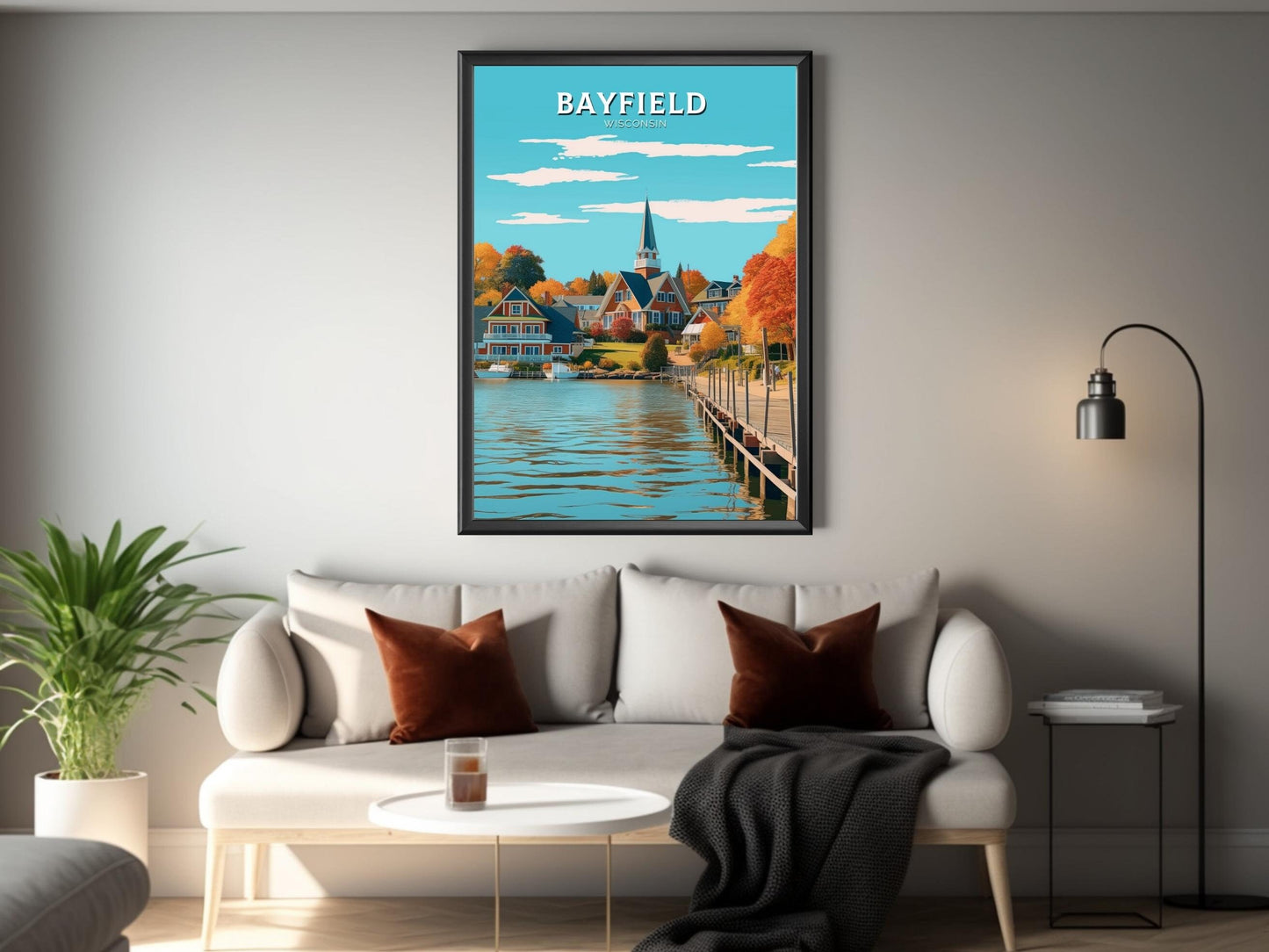 Bayfield Wisconsin Travel Print | Bayfield Wisconsin Poster | Bayfield Wisconsin Illustration | Bayfield Wisconsin Wall Art | ID 323