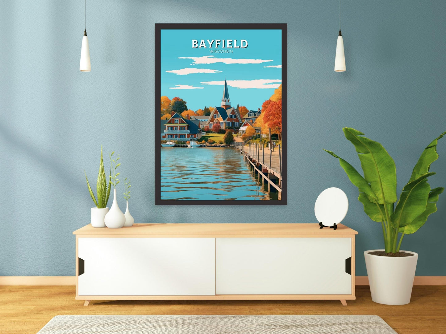 Bayfield Wisconsin Travel Print | Bayfield Wisconsin Poster | Bayfield Wisconsin Illustration | Bayfield Wisconsin Wall Art | ID 323