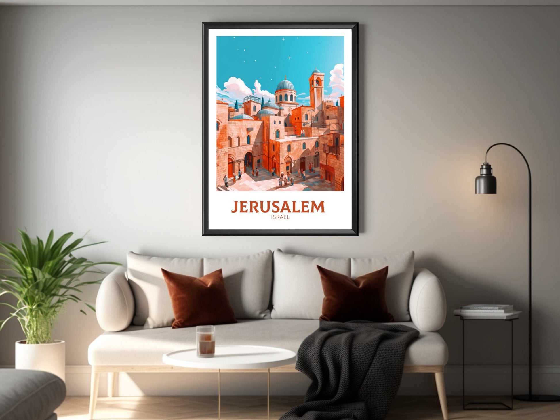 Jerusalem Travel Print | Jerusalem Poster | Jerusalem Wall Art | Jerusalem Wall Art | Jerusalem Print | Old City Poster | ID 395