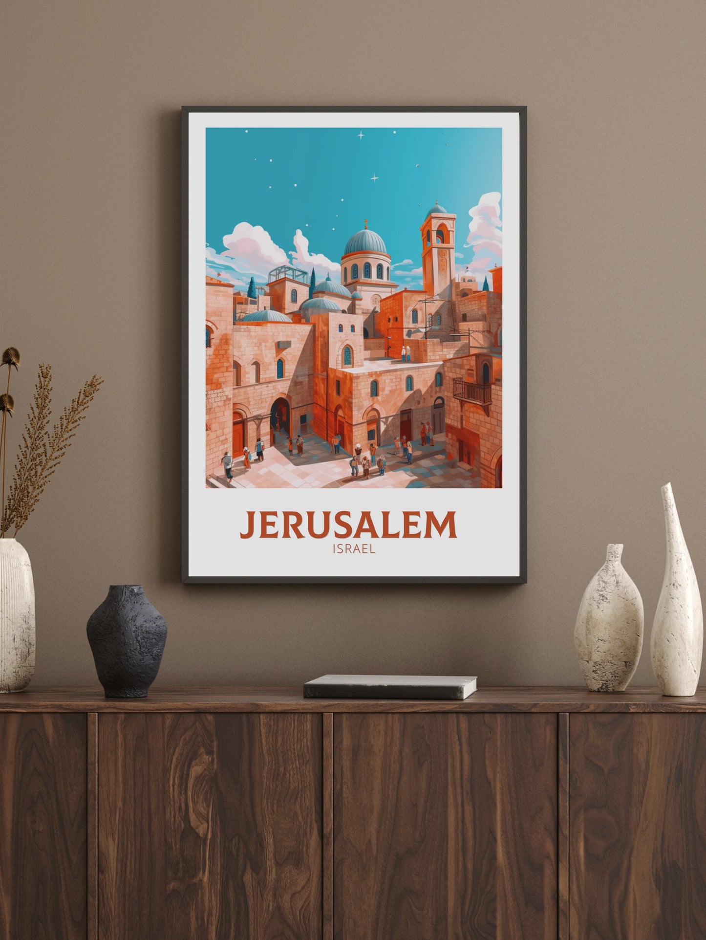 Jerusalem Travel Print | Jerusalem Poster | Jerusalem Wall Art | Jerusalem Wall Art | Jerusalem Print | Old City Poster | ID 395