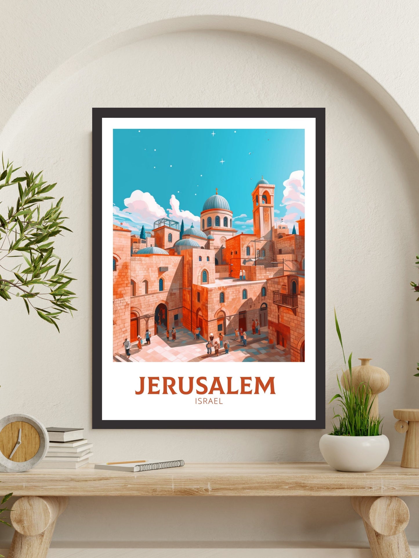 Jerusalem Travel Print | Jerusalem Poster | Jerusalem Wall Art | Jerusalem Wall Art | Jerusalem Print | Old City Poster | ID 395