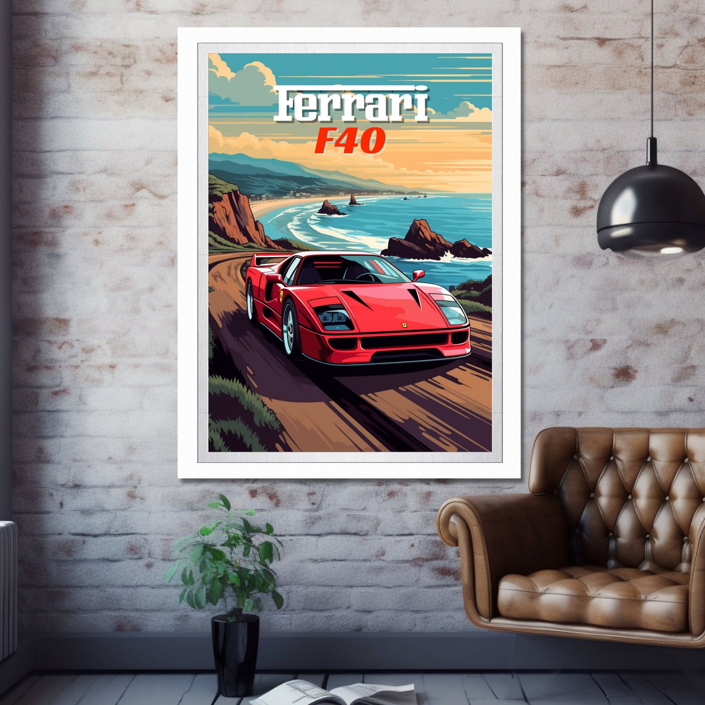 Ferrari F40 Poster