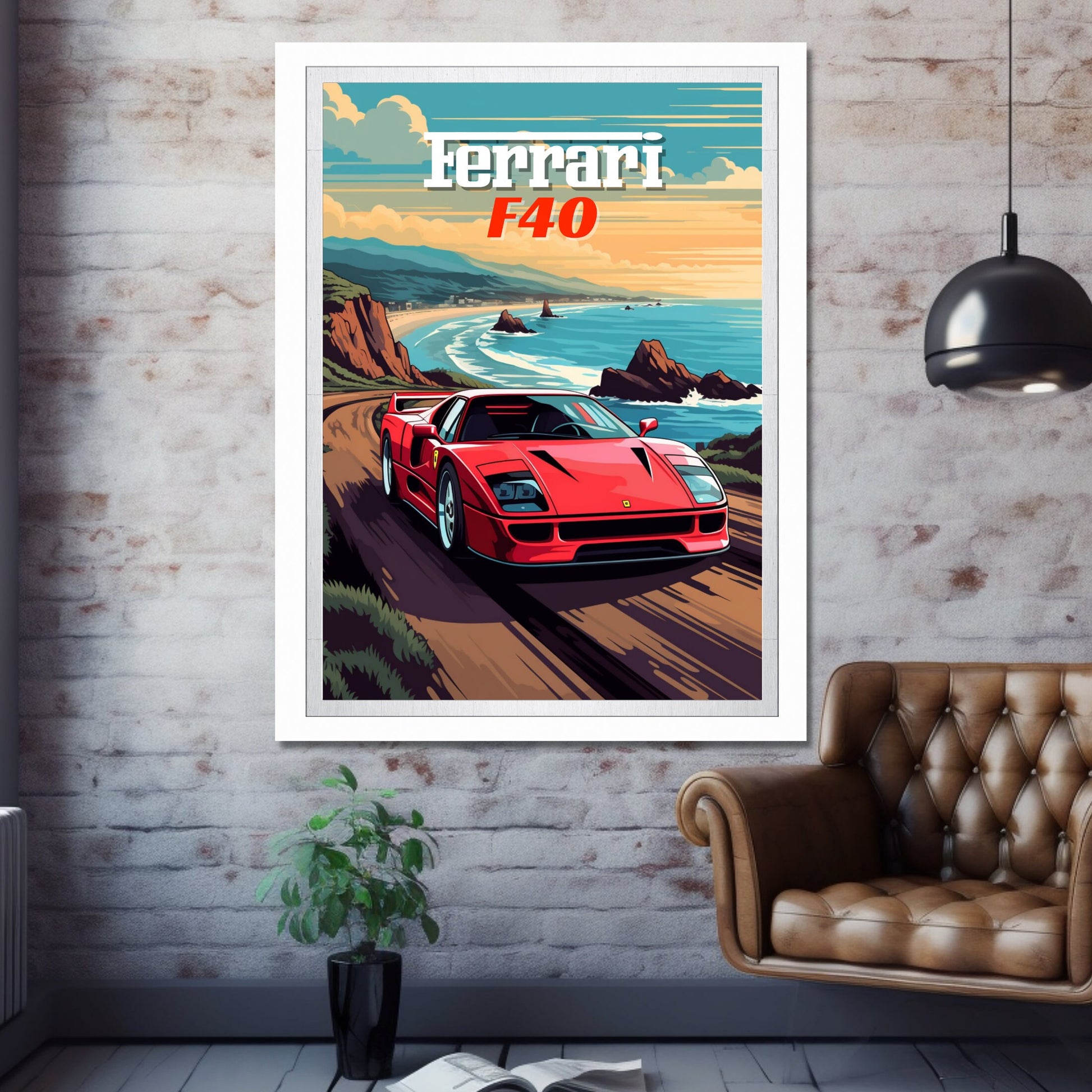 Ferrari F40 Poster