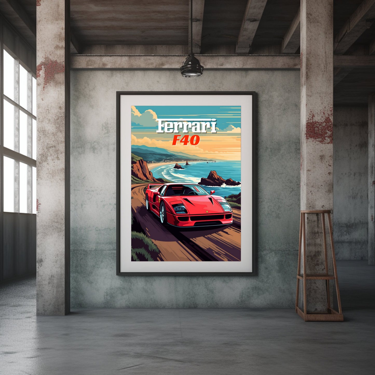 Ferrari F40 Poster